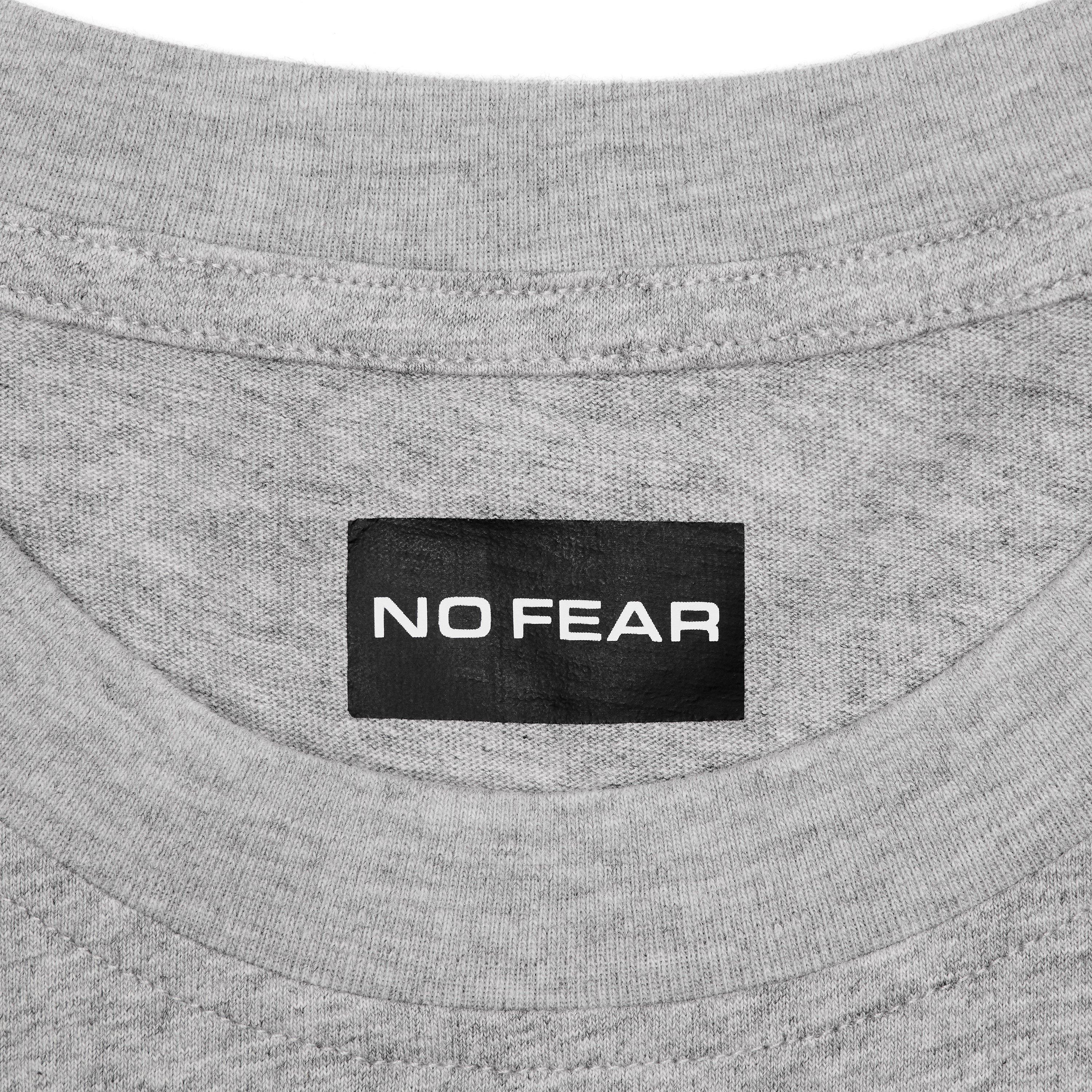 Grey Marl - No Fear - Mens Sport Logo T-Shirt - 4