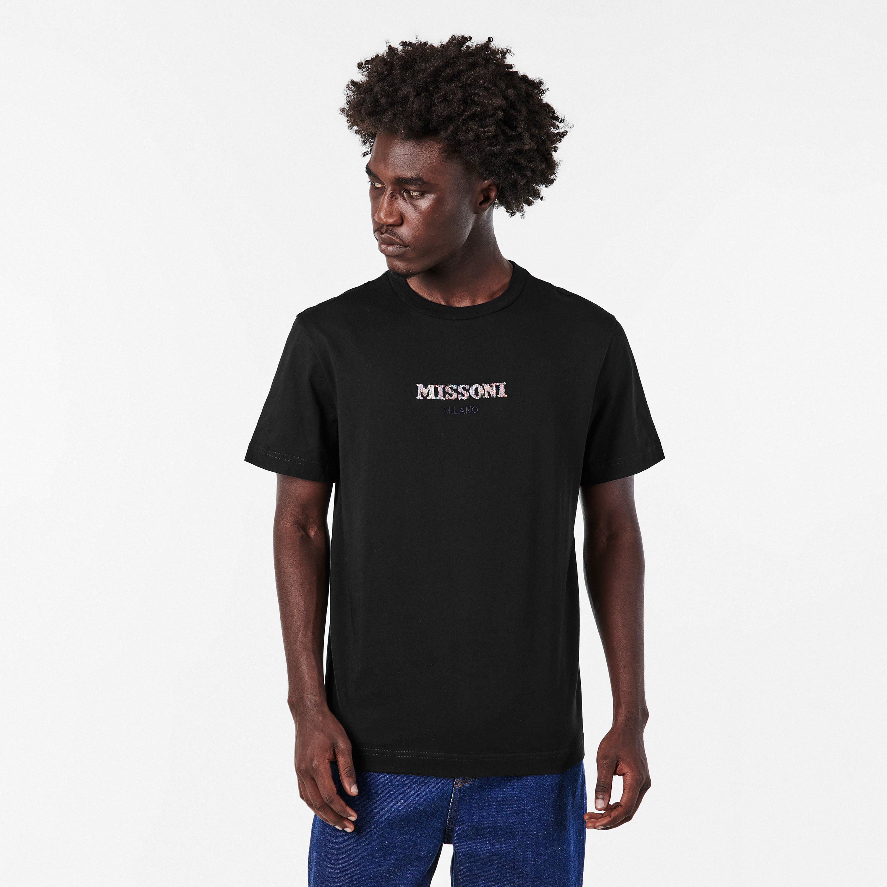 Black - Missoni - Embroidered Logo Tee - 3