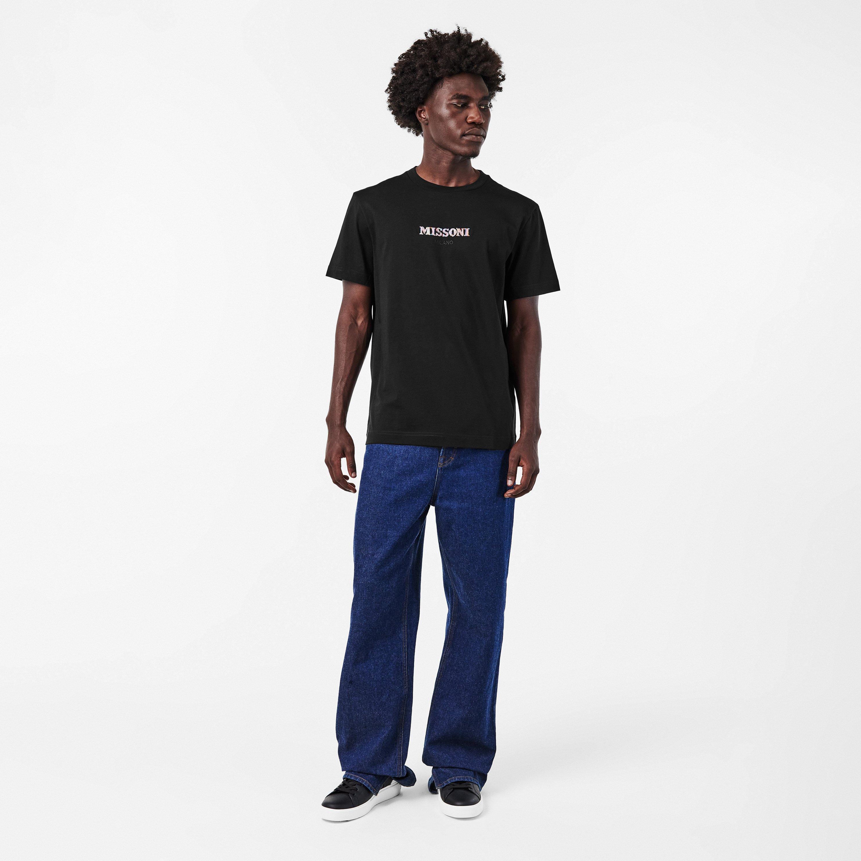 Black - Missoni - Embroidered Logo Tee - 6