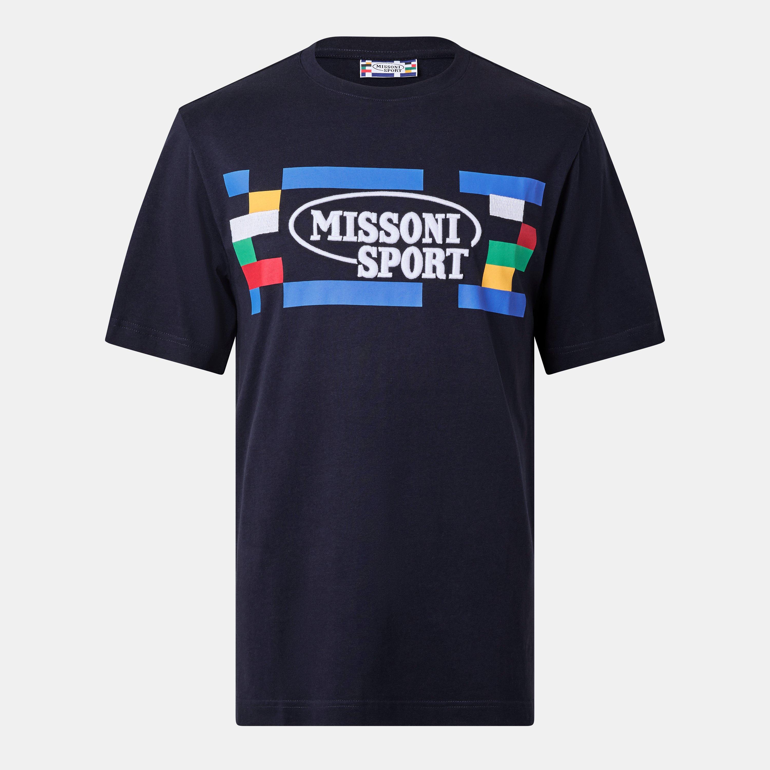 Navy Multi - Missoni - Men's Regular Fit Short-Sleeve T-Shirt - 1