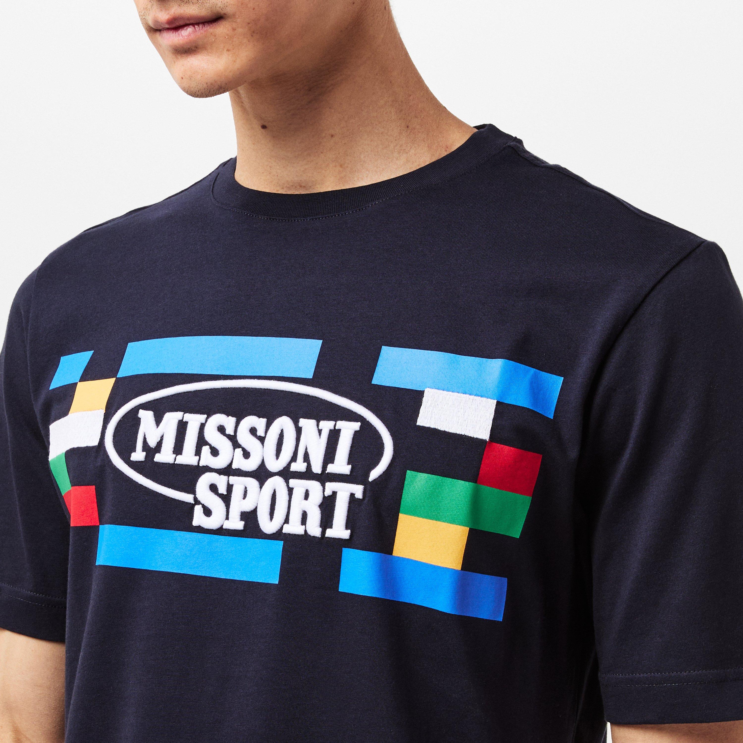 Navy Multi - Missoni - Men's Regular Fit Short-Sleeve T-Shirt - 5