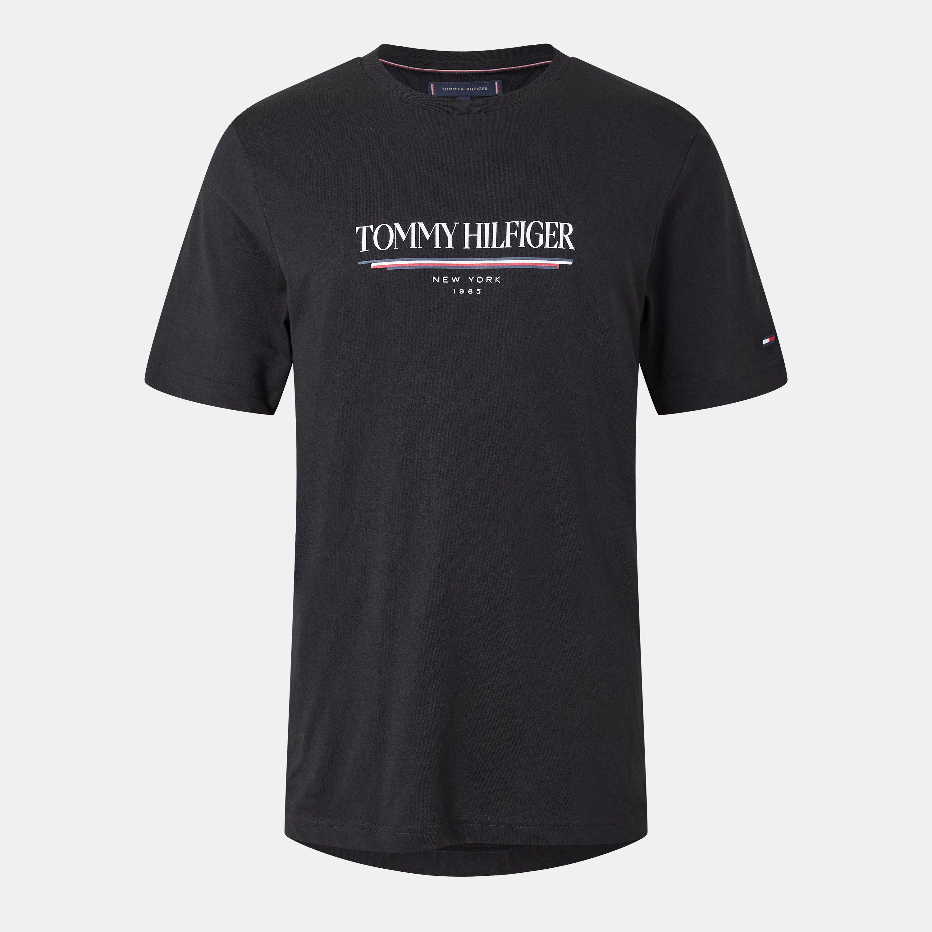 Black BDS - Tommy Hilfiger - Regular Fit Logo T-Shirt - 1