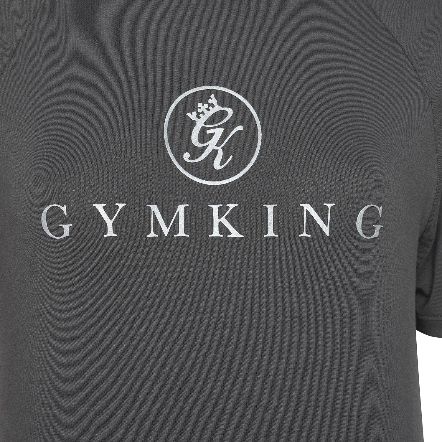 Graphite - Gym King - Mens Pro Logo Jersey Regular Fit T-Shirt - 8
