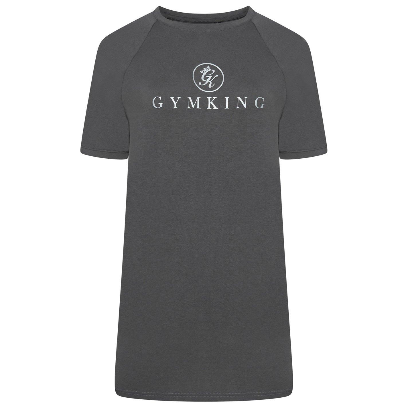 Graphite - Gym King - Mens Pro Logo Jersey Regular Fit T-Shirt - 3