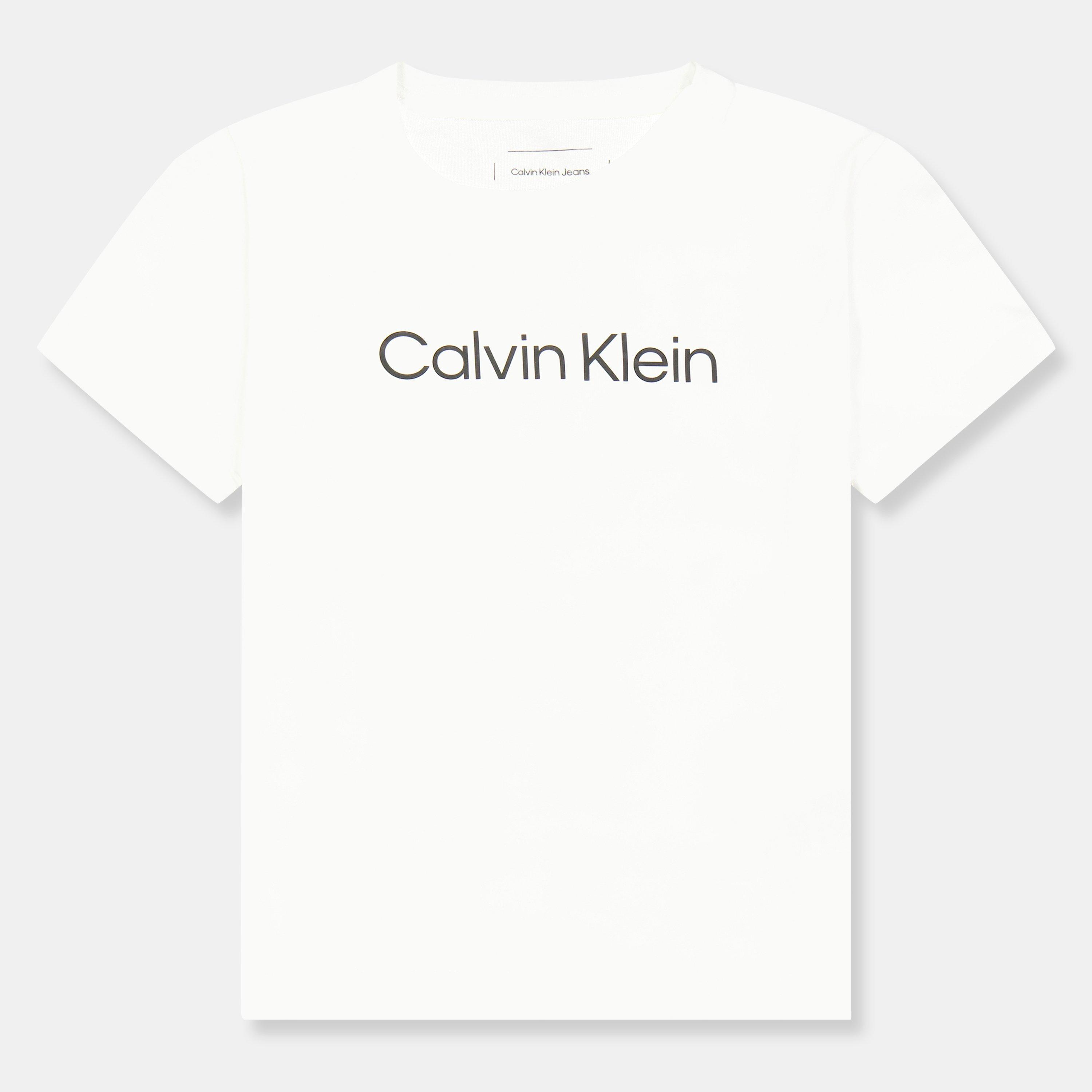 Calvin Klein Jeans Boys Kids' Logo T-Shirt - White Yaf - 12Y