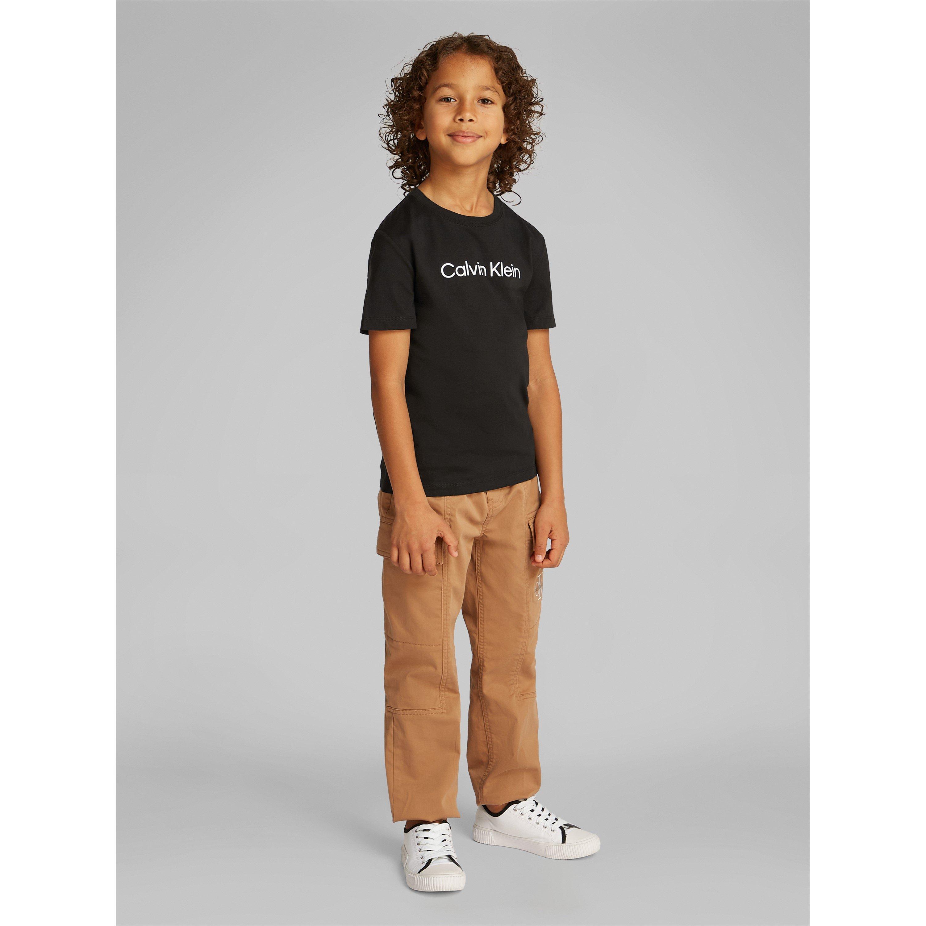 CK Black BEH - Calvin Klein Jeans - Kids' Logo T-Shirt - 2