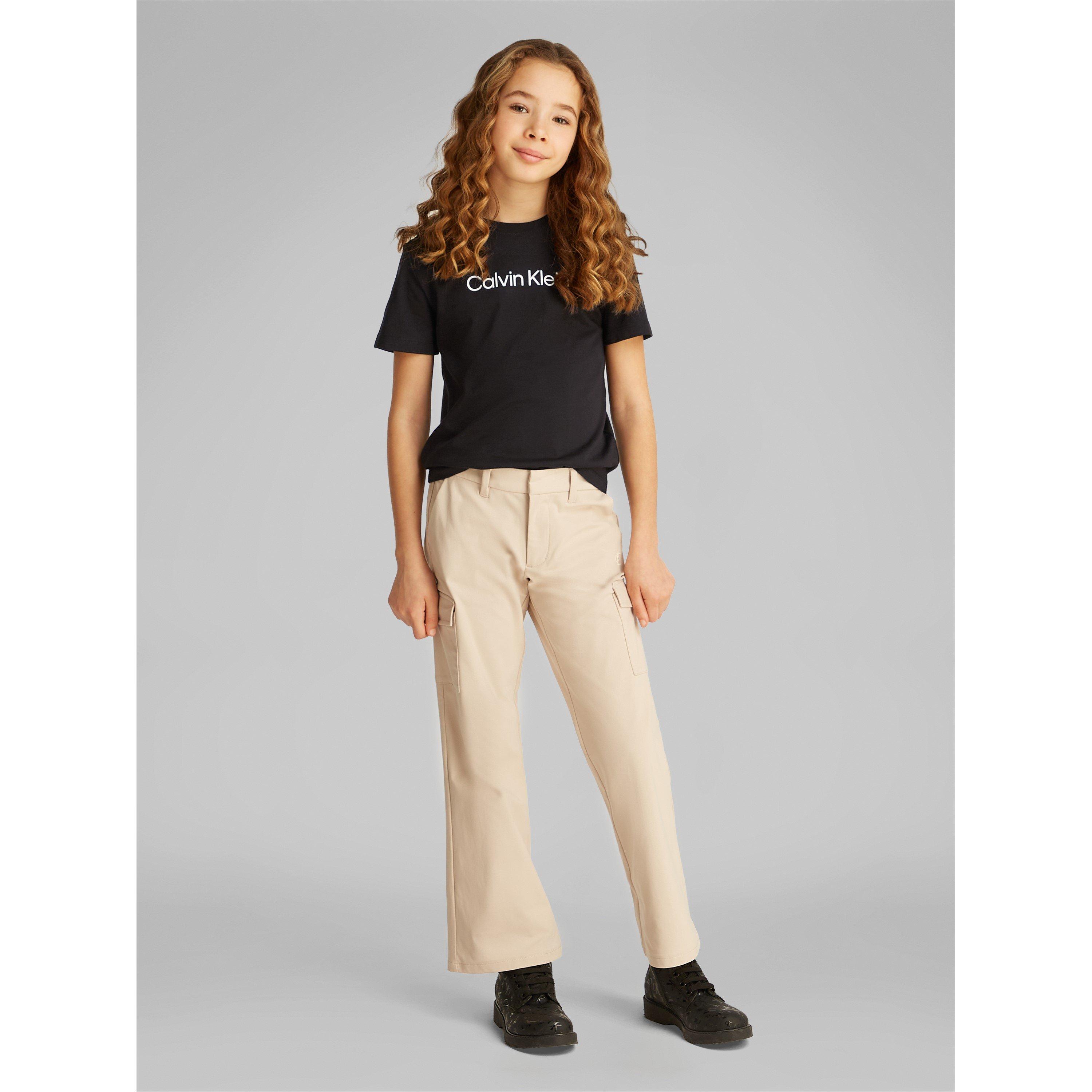 CK Black BEH - Calvin Klein Jeans - Kids' Logo T-Shirt - 6