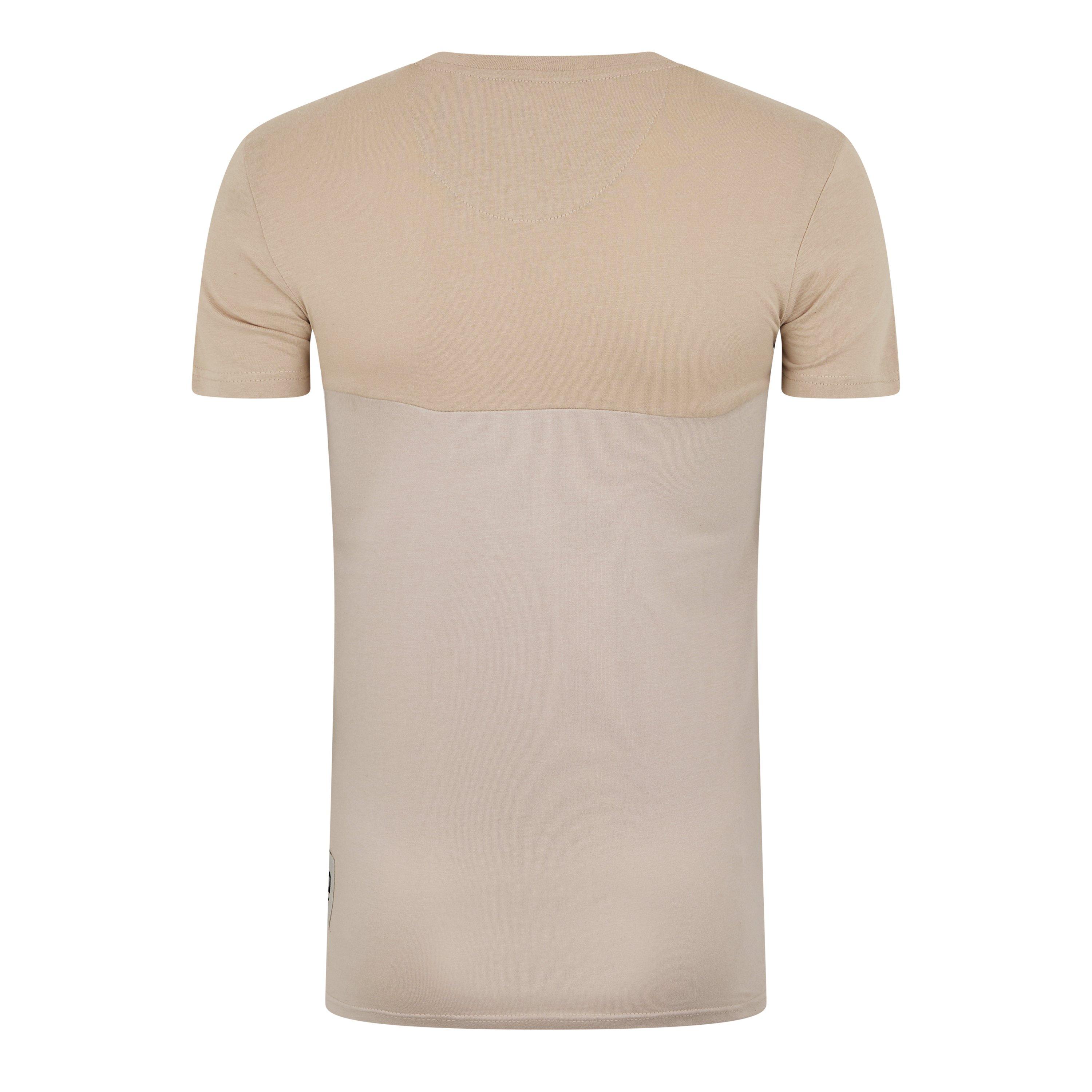 Borgogna/Pietra - DFND London - 2-Pack T-Shirt Mens - 3