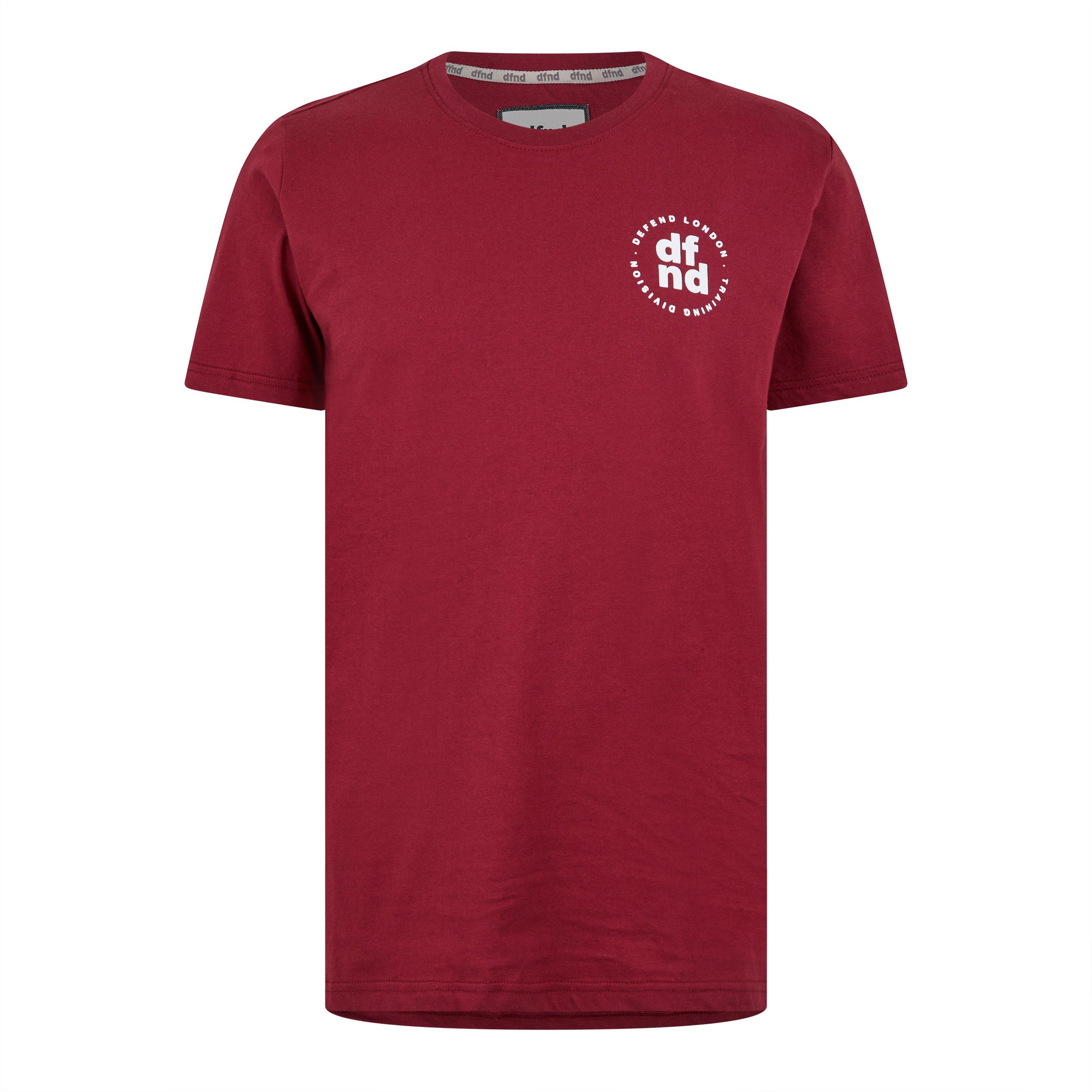 Burgundy/Navy - DFND London - DFND Core 2-Pack T-Shirt - 1