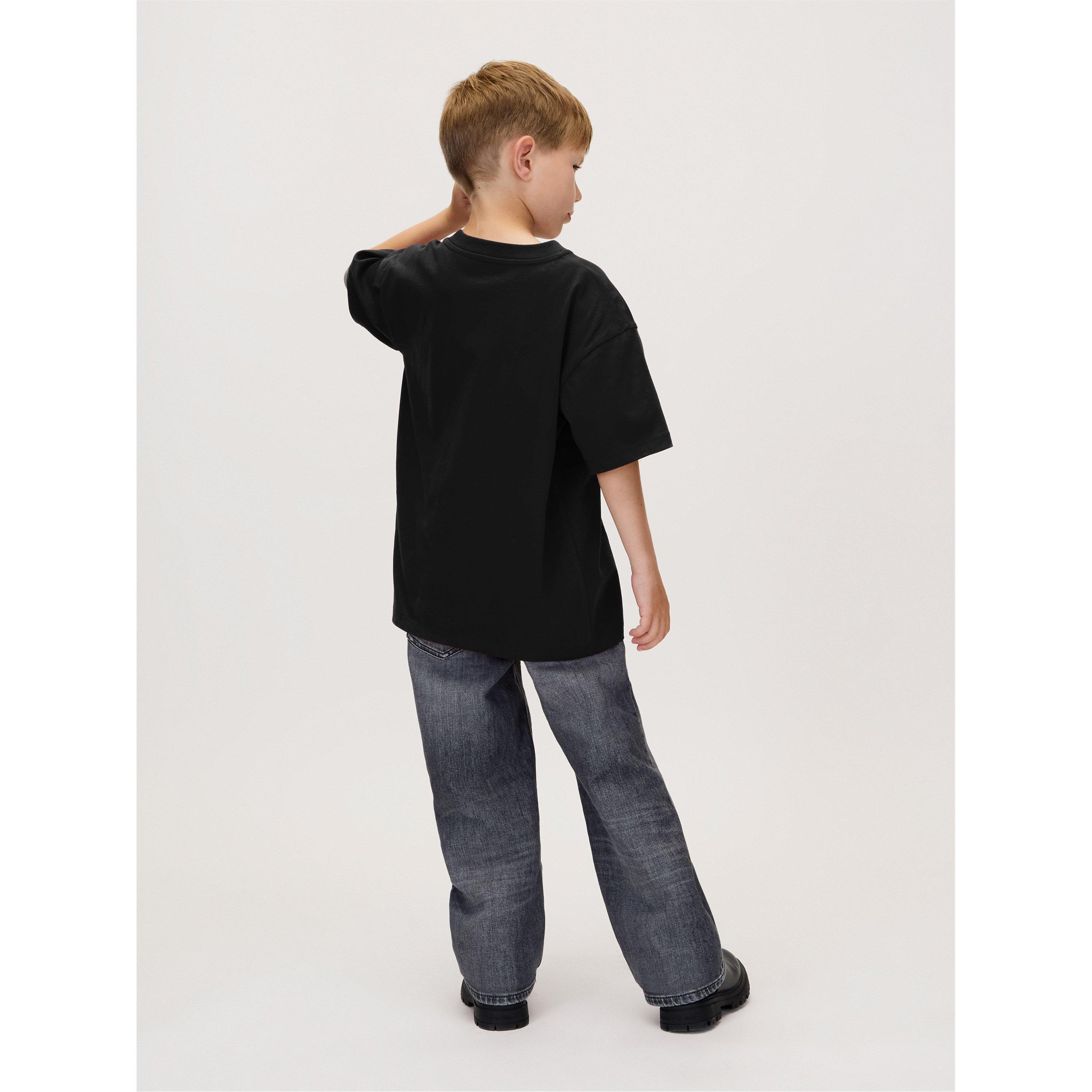 CK Black BEH - Calvin Klein Jeans - Kids' CKJ Logo Regular Fit T-Shirt - 3