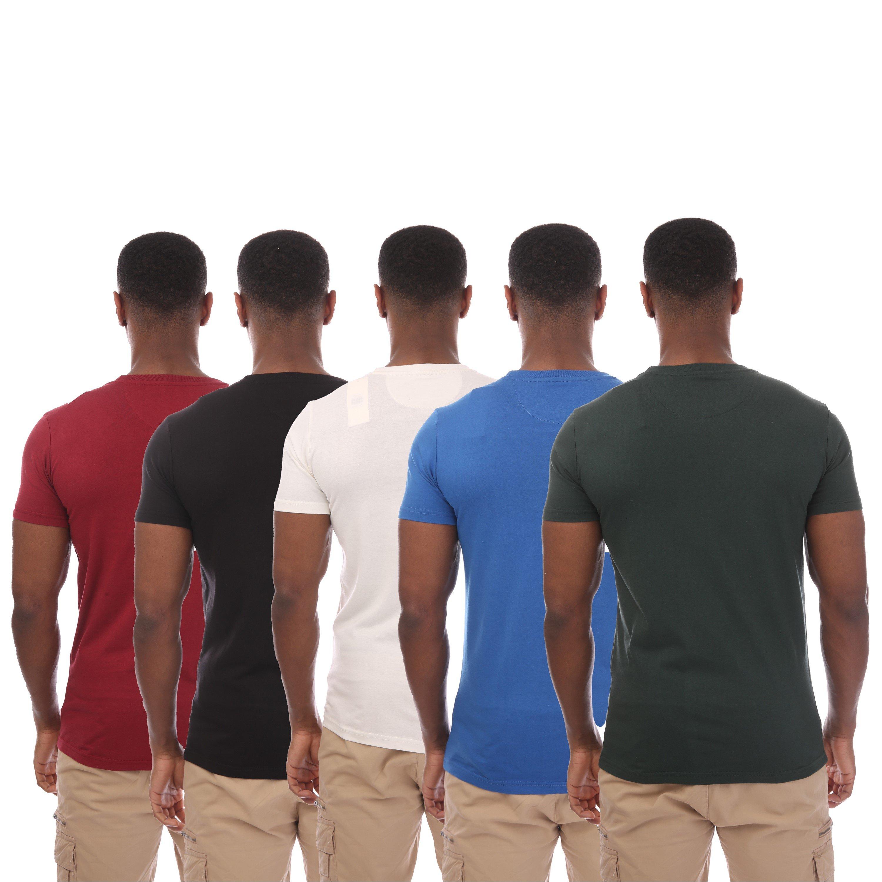 White/Blue/Burg - DFND London - DFNDL Logo T-Shirt Mens - 2