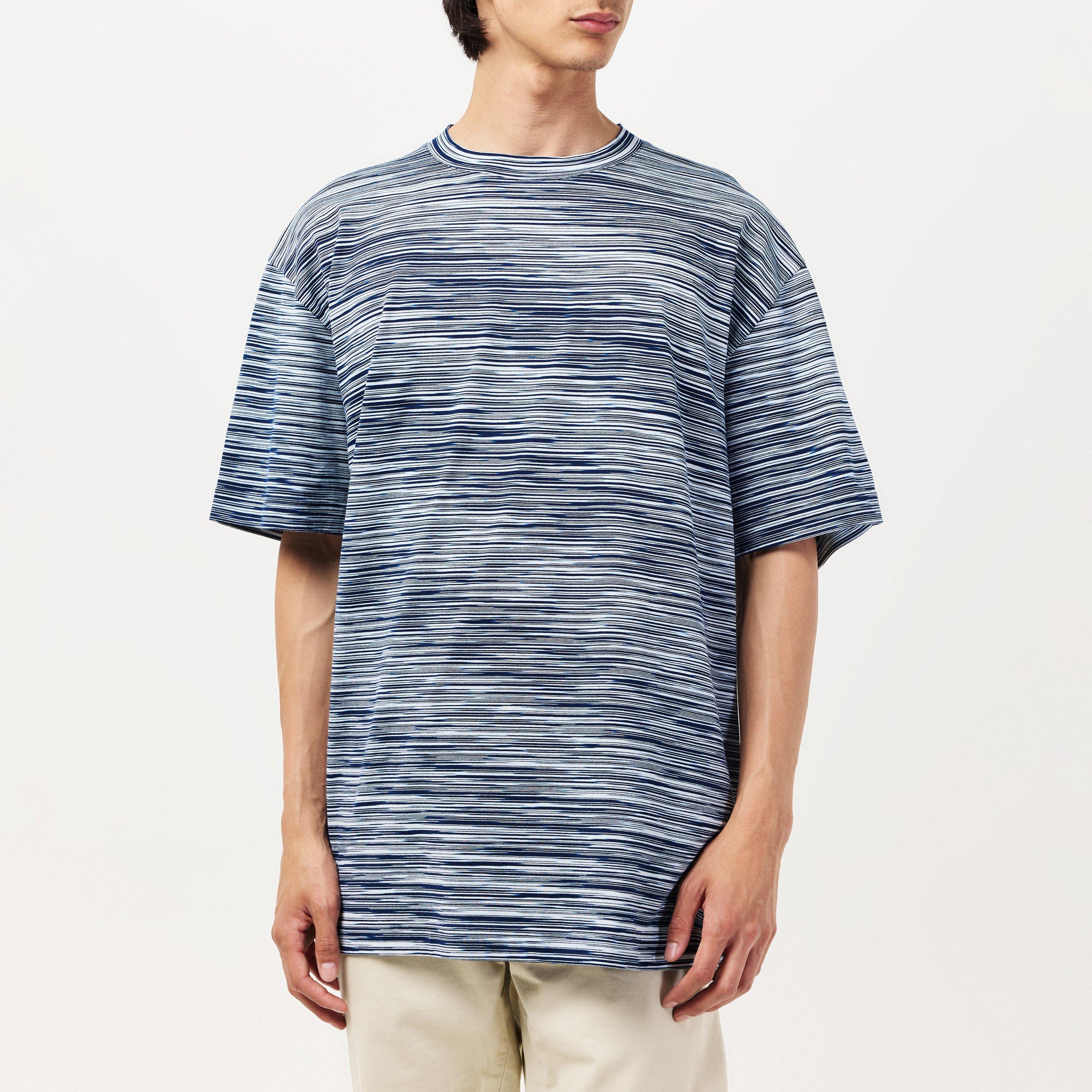Navy/White - Missoni - Short Sleeved T-Shirt - 3