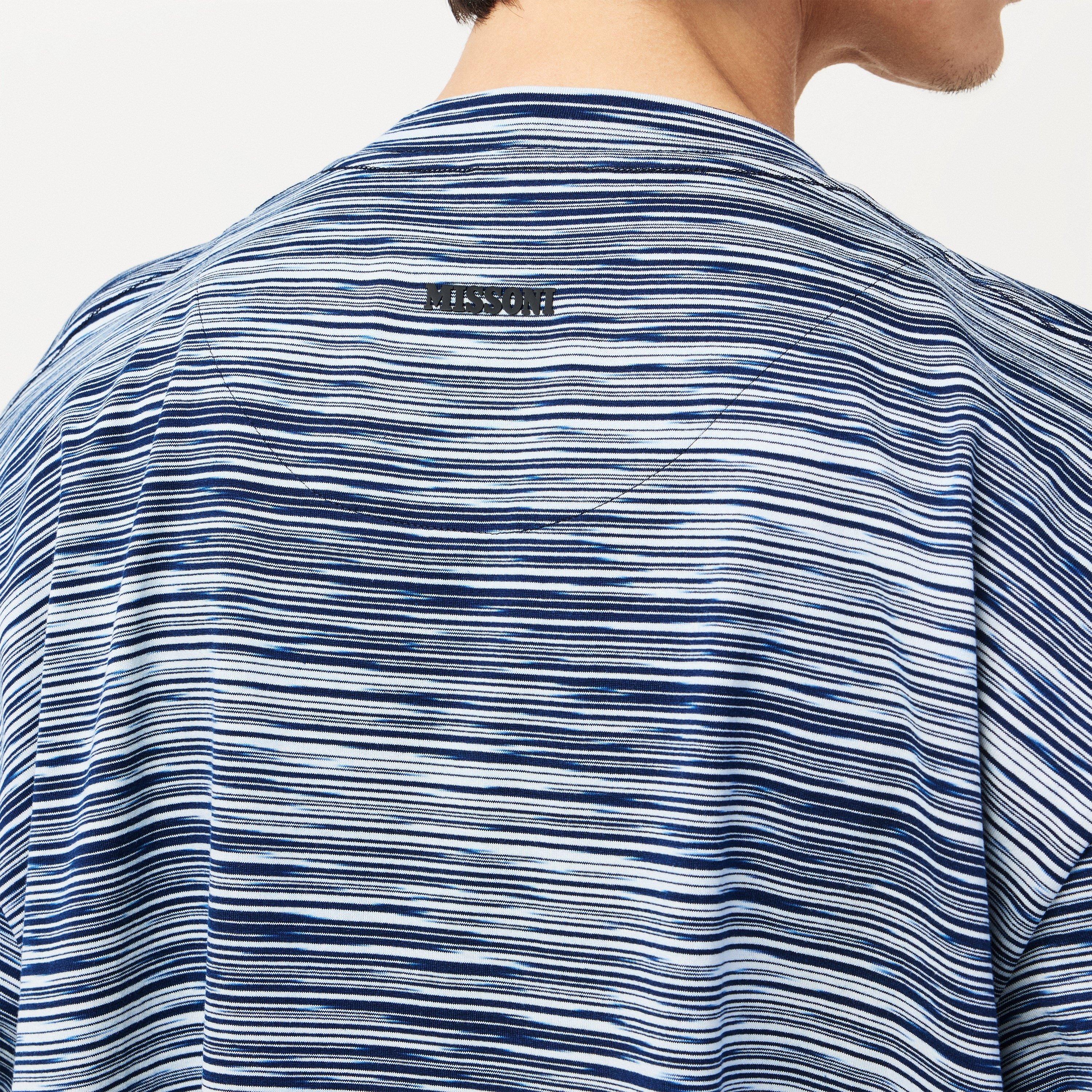 Navy/White - Missoni - Short Sleeved T-Shirt - 5