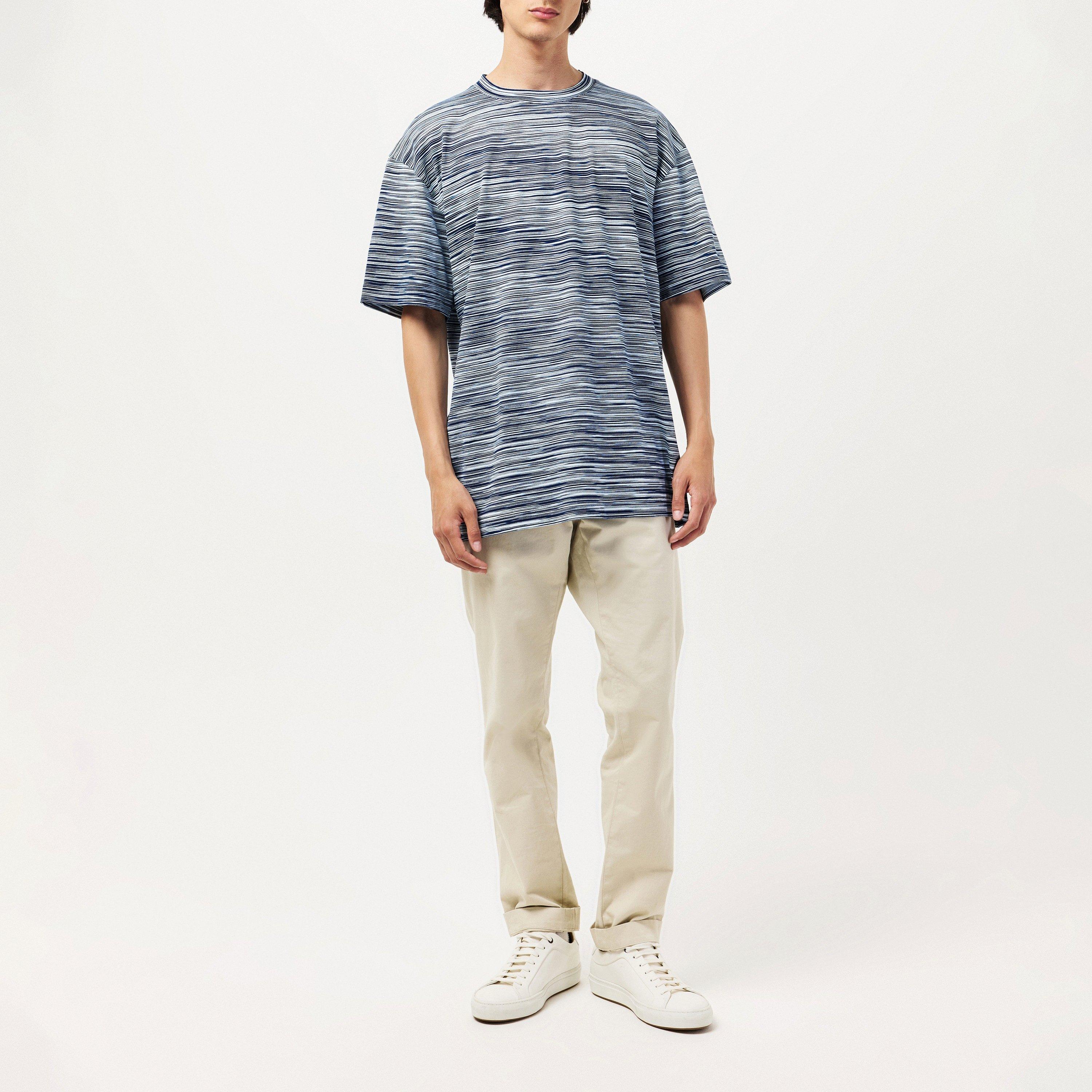 Navy/White - Missoni - Short Sleeved T-Shirt - 6