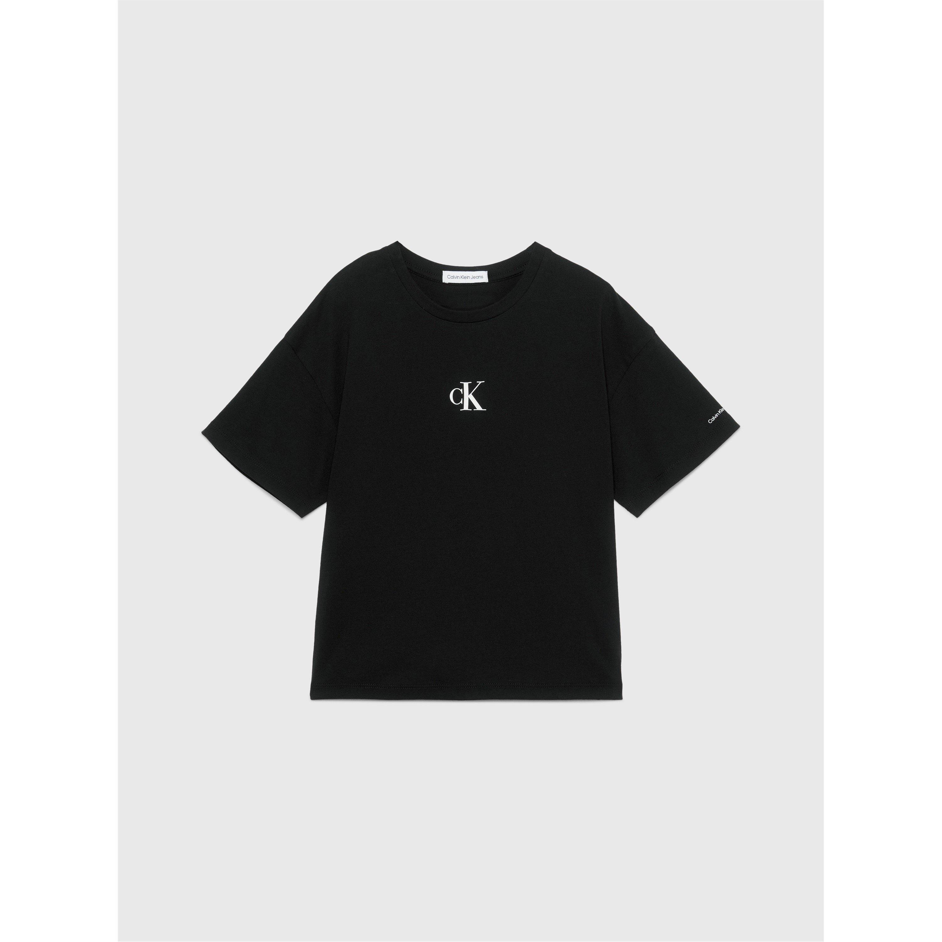 CK Black BEH - Calvin Klein Jeans - Kids' Logo Boxy Regular Fit T-Shirt - 1