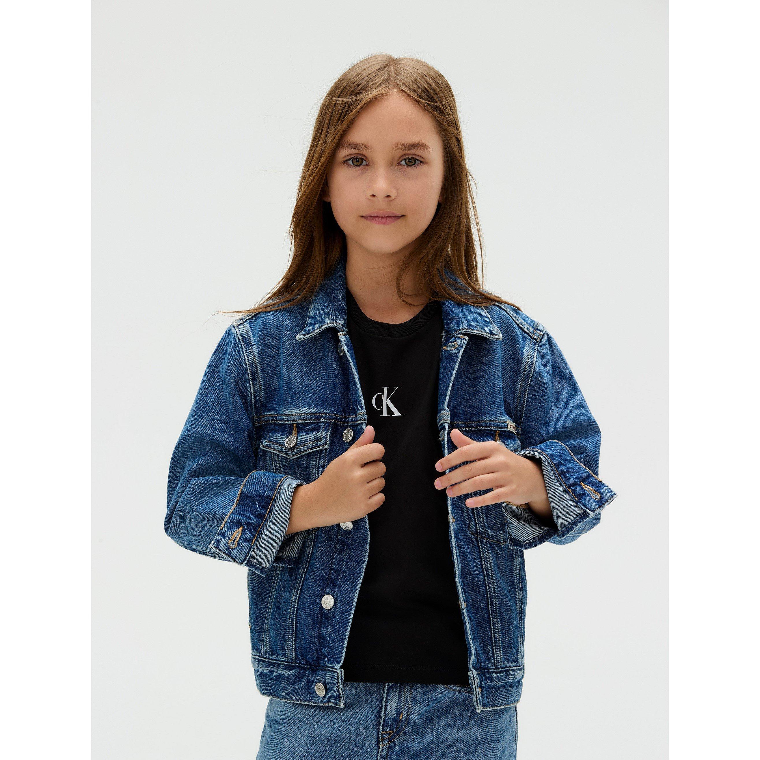 CK Black BEH - Calvin Klein Jeans - Kids' Logo Boxy Regular Fit T-Shirt - 7