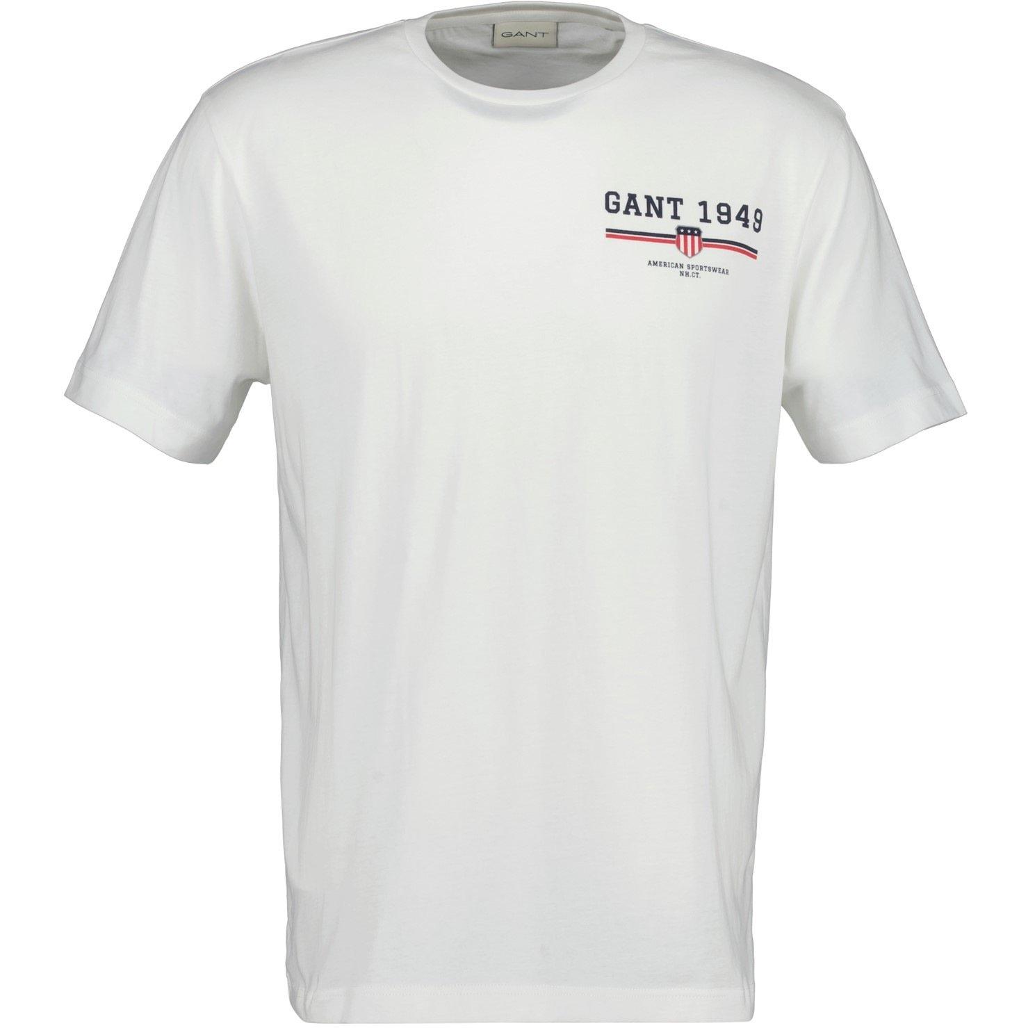 Gant Men's Graphic Regular Fit T-Shirt - White 113 - S