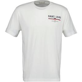 Gant GRAPHIC SS T-SHIRT EGGSHELL S