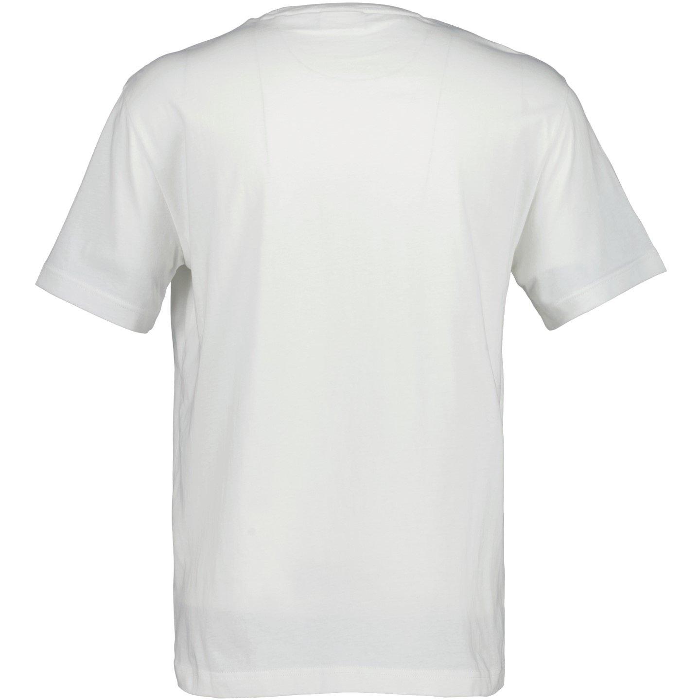 White 113 - Gant - Men's Graphic Regular Fit T-Shirt - 2