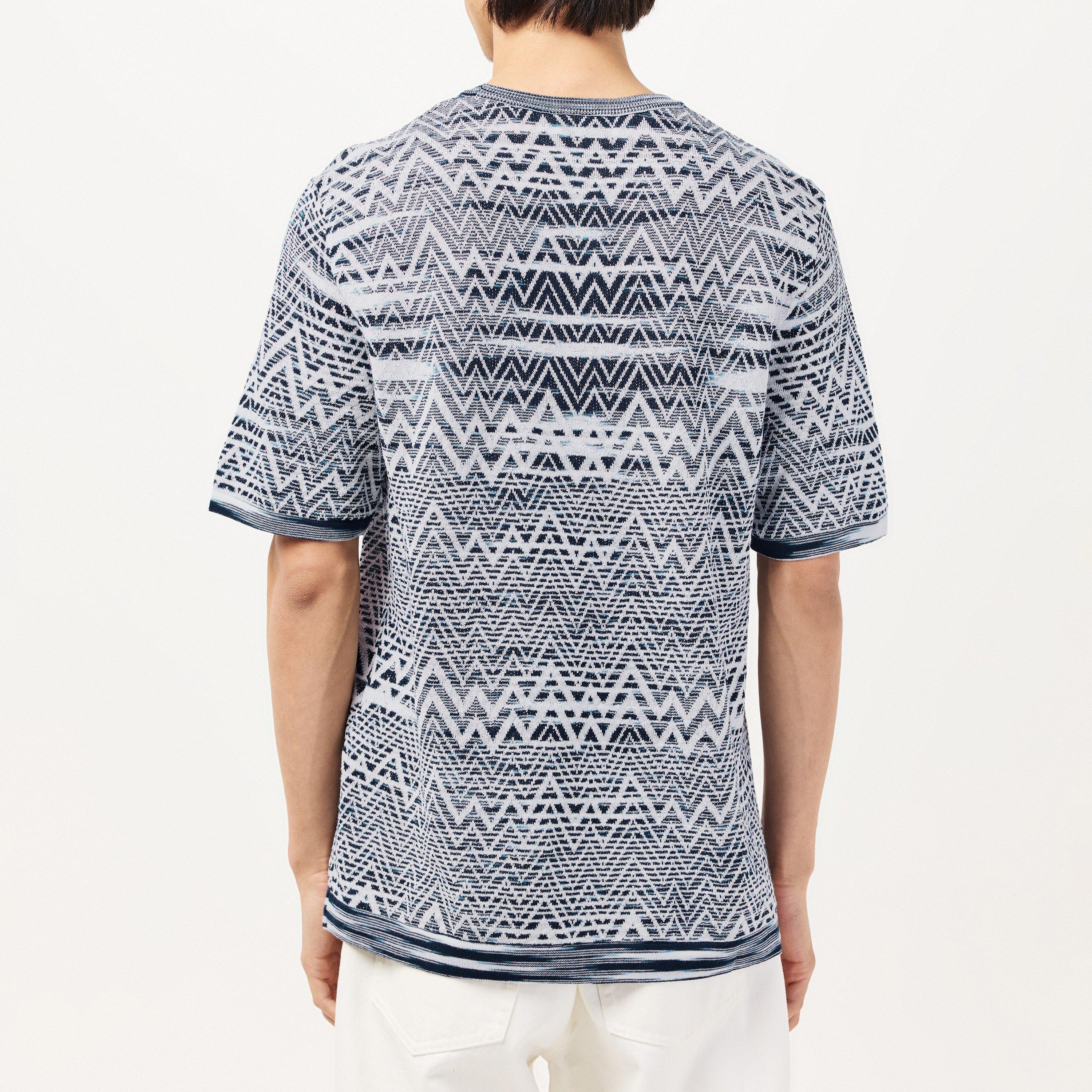 Gradient Blu - Missoni - Regular Fit Short-Sleeve T-Shirt - 4