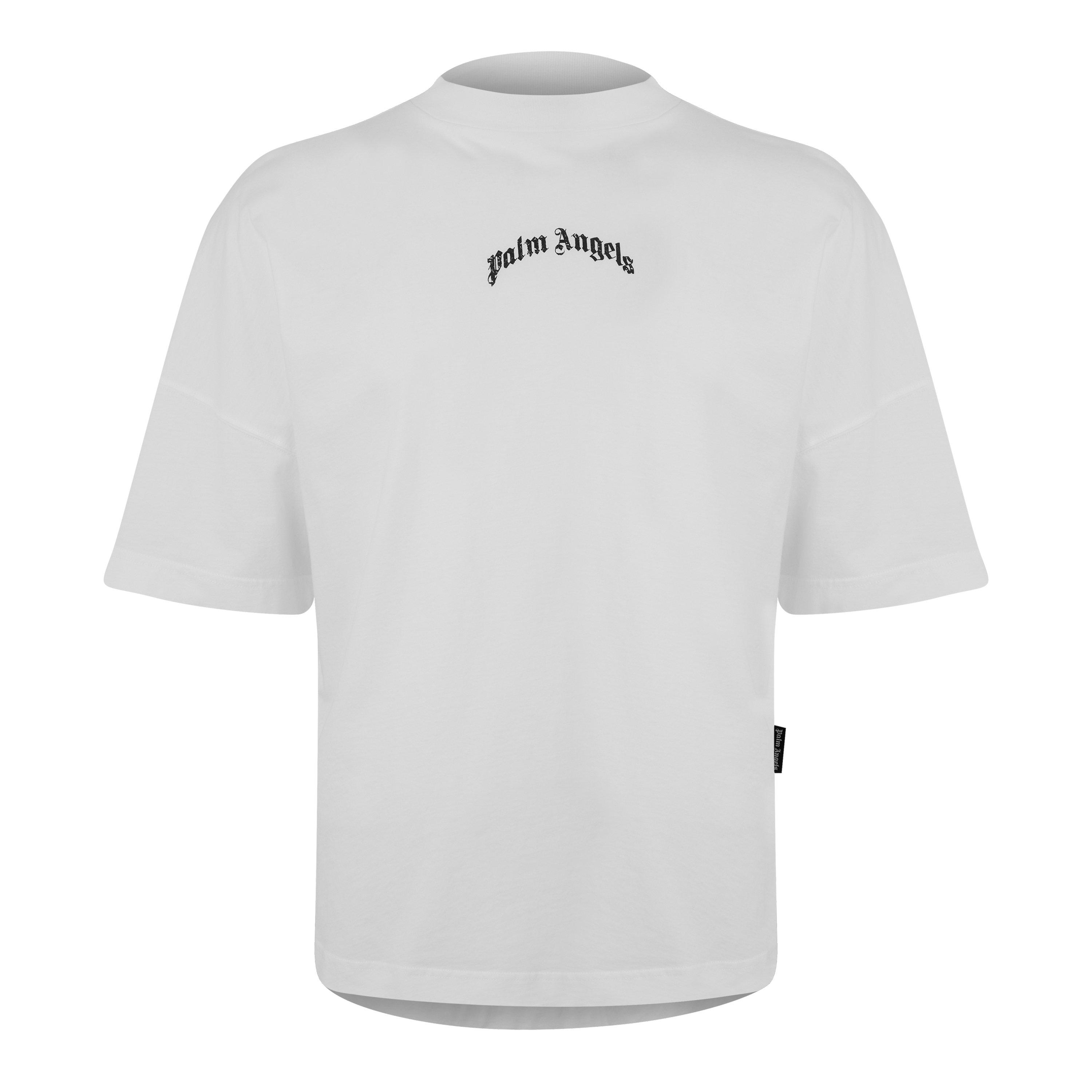 Palm Angels Men's Gothic Oversized T-Shirt - White - L