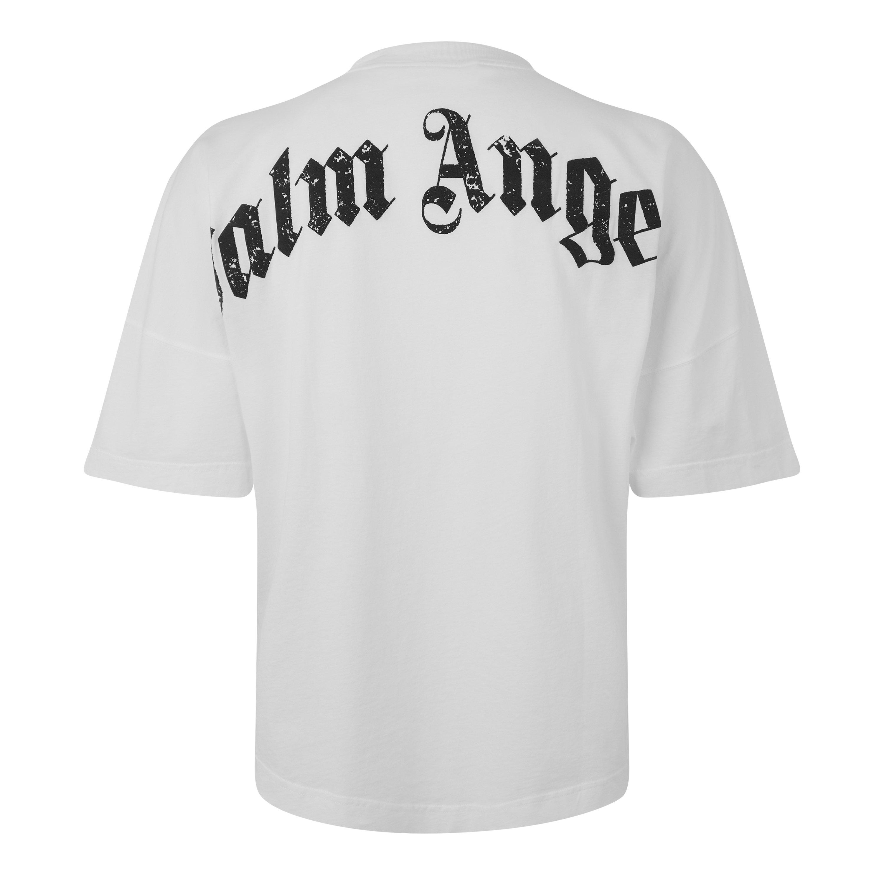 White - Palm Angels - Gothic Oversized T-Shirt - 3