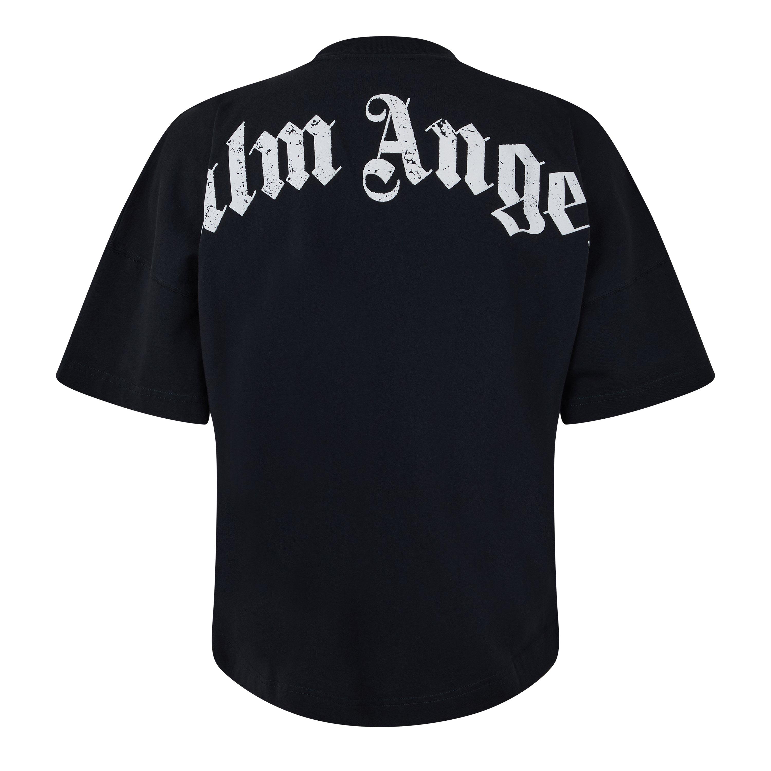 Black - Palm Angels - Gothic Oversized T-Shirt - 2