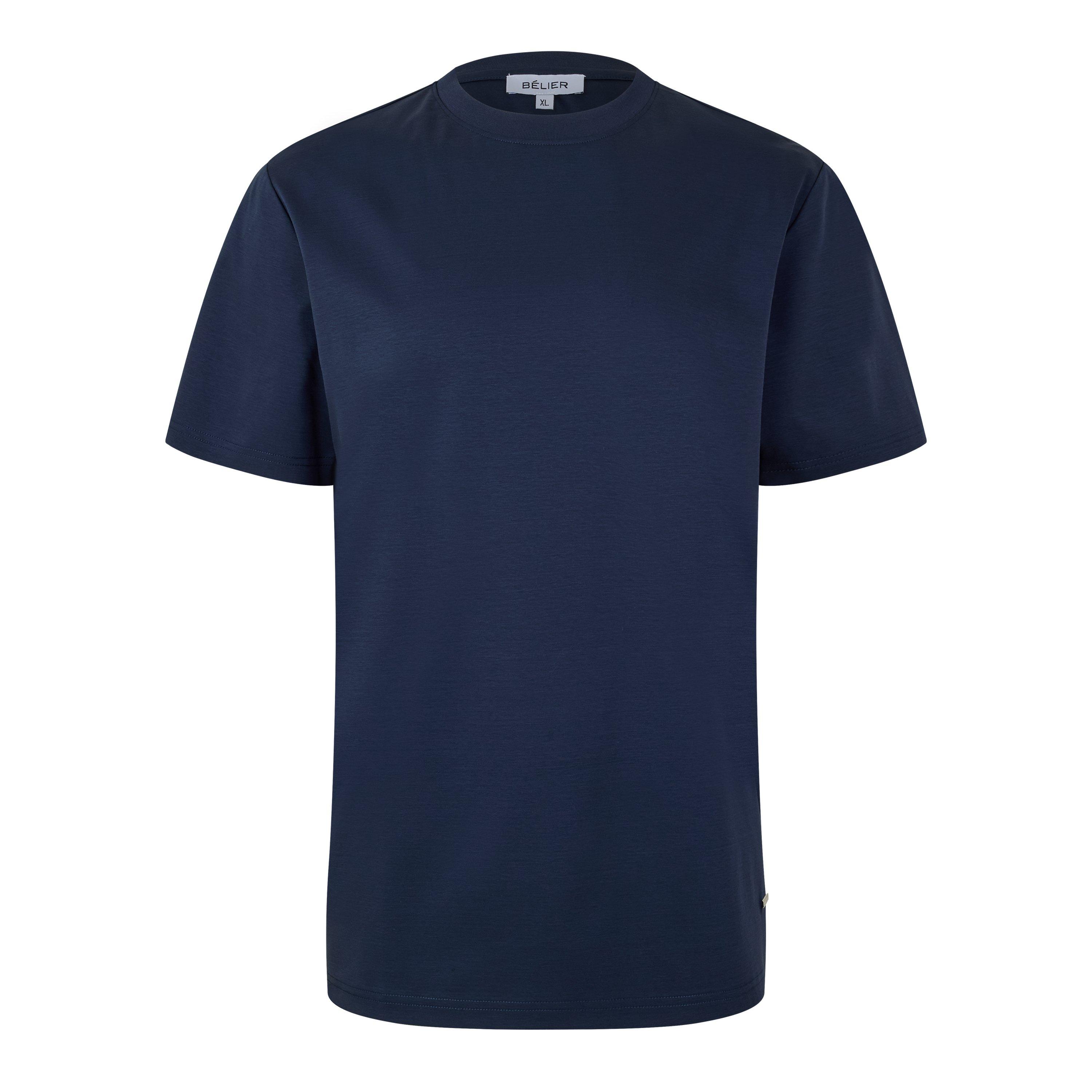 Belier Men's Mercerised T Sn63 - Navy - Medium