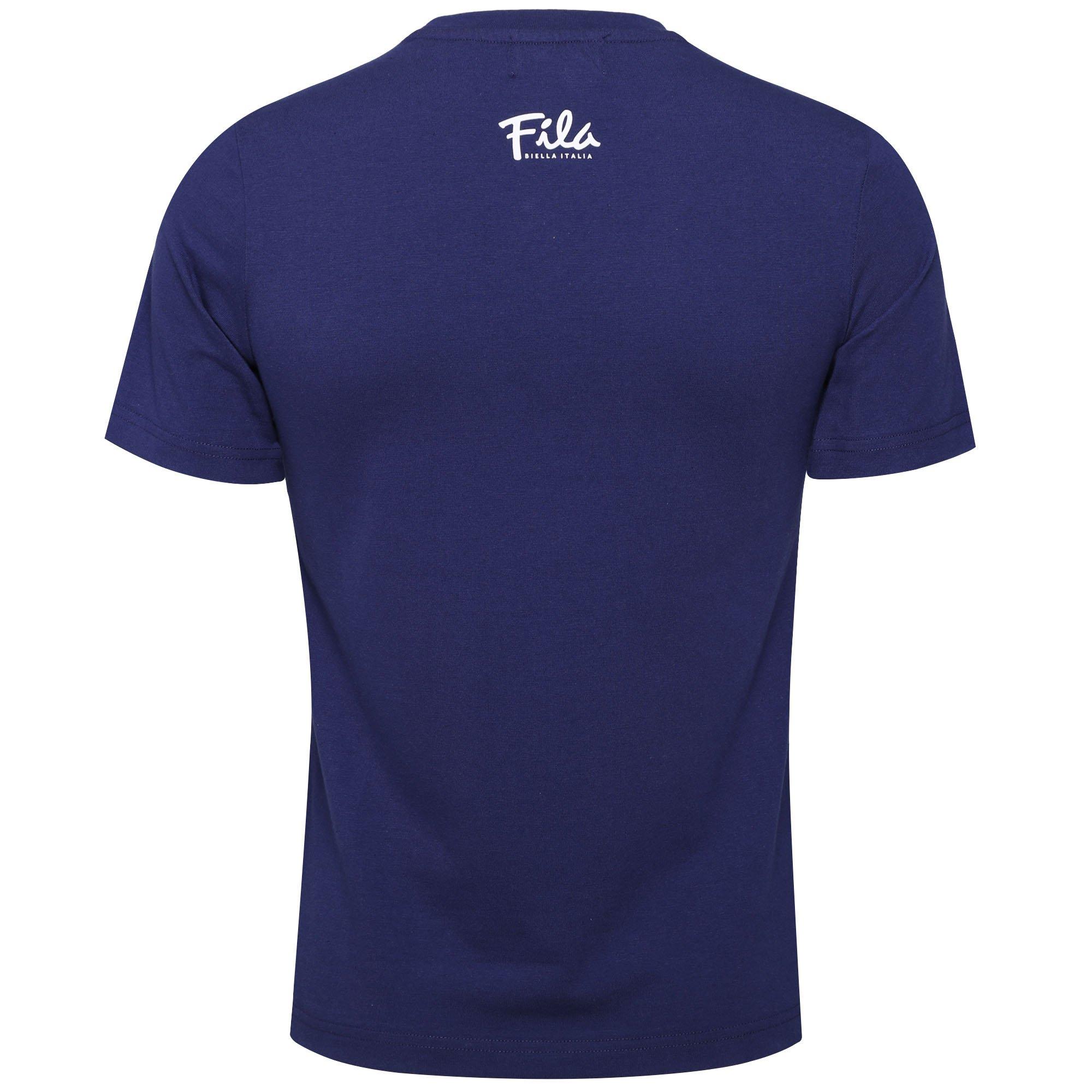 Navy - Fila - Logo T-Shirt Unisex Adults - 3