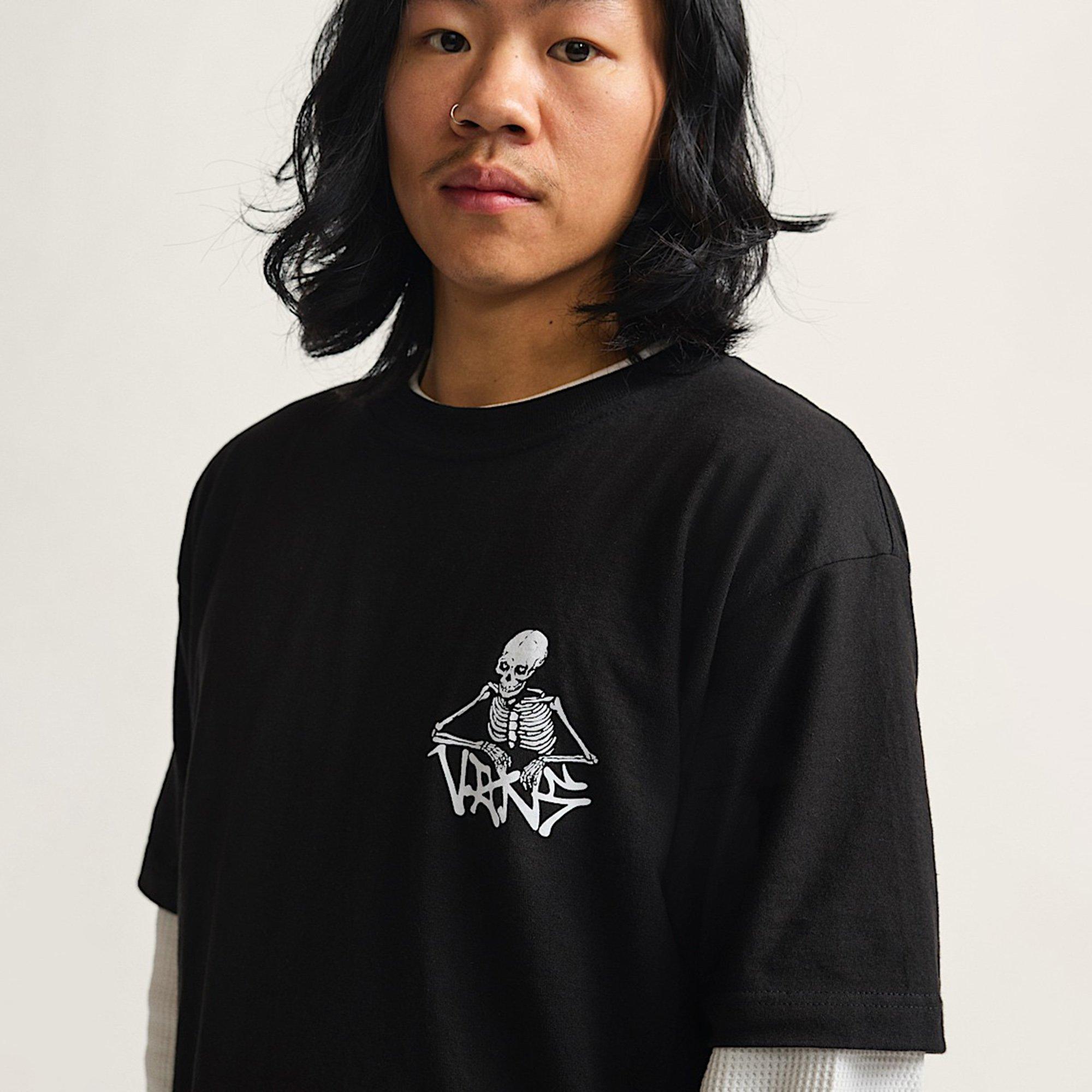 Black - Vans - Skull Reaper Vans Universe T-Shirt - 4
