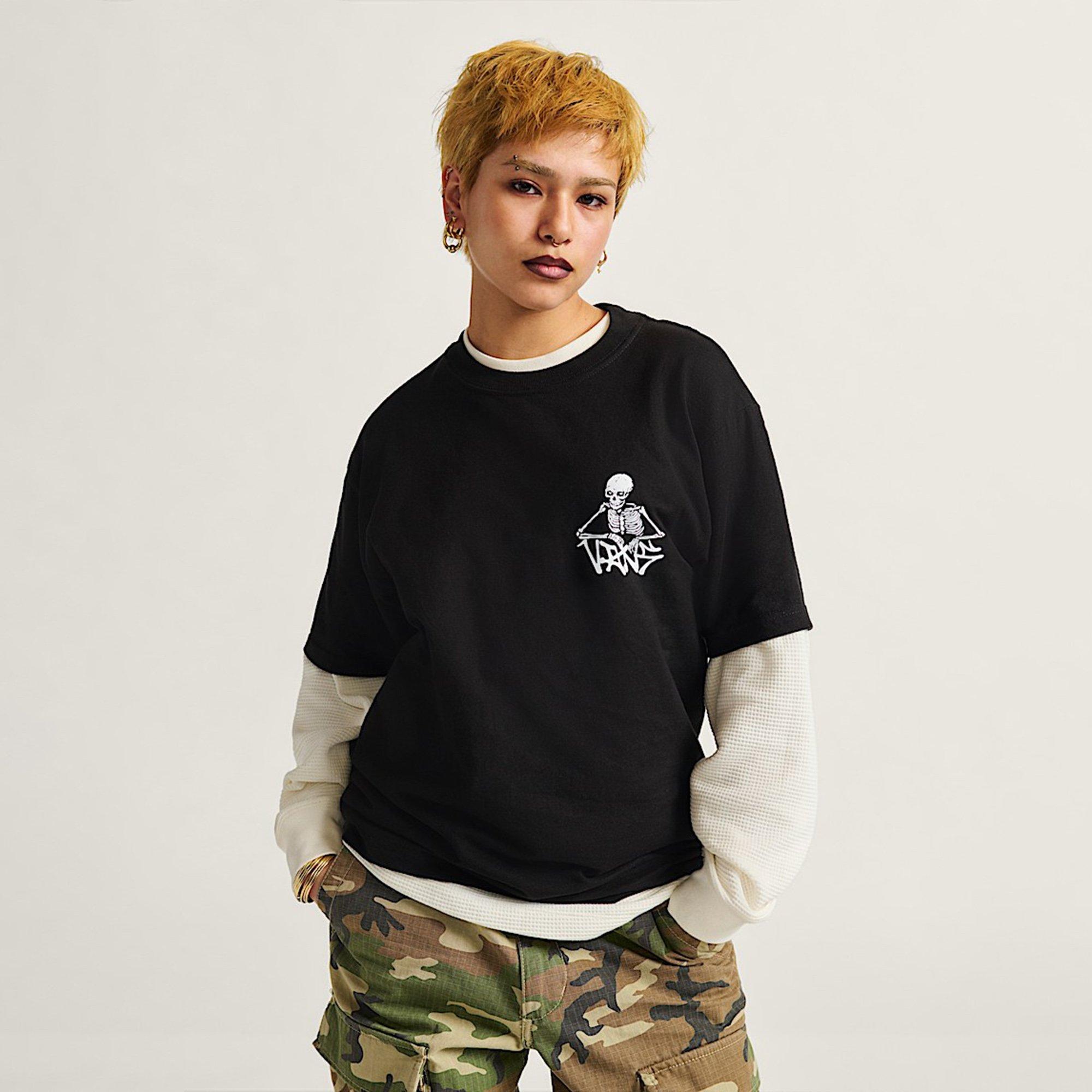 Black - Vans - Skull Reaper Vans Universe T-Shirt - 5