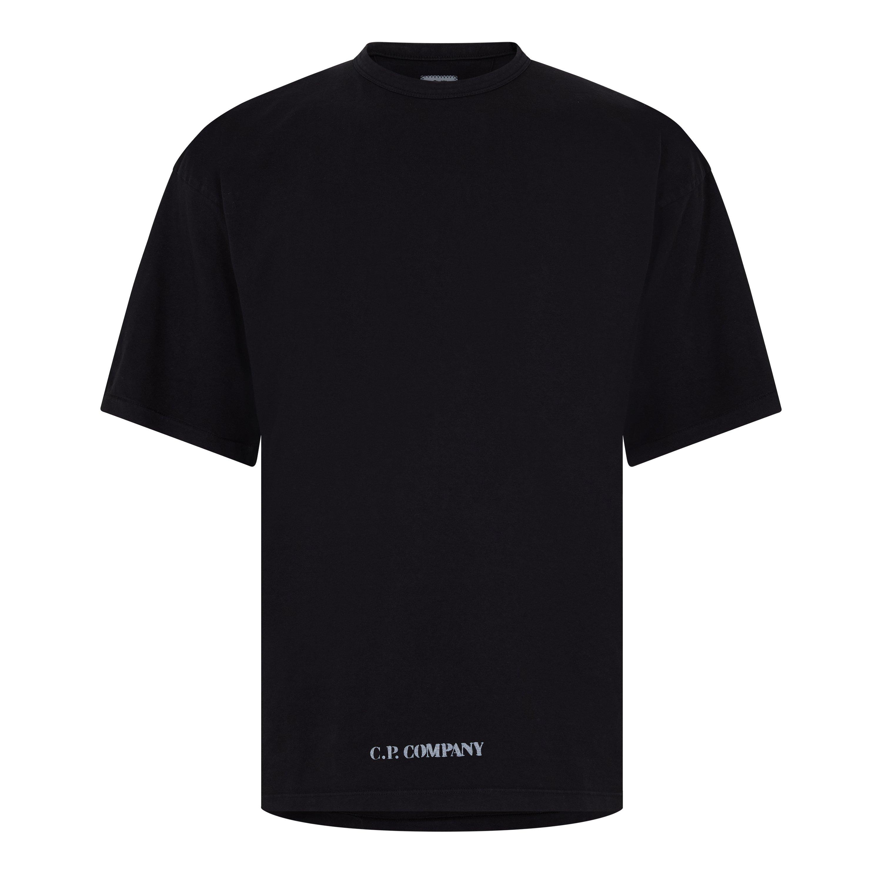 Black 999 - CP Company - CP Back Logo Tee Sn62 - 1