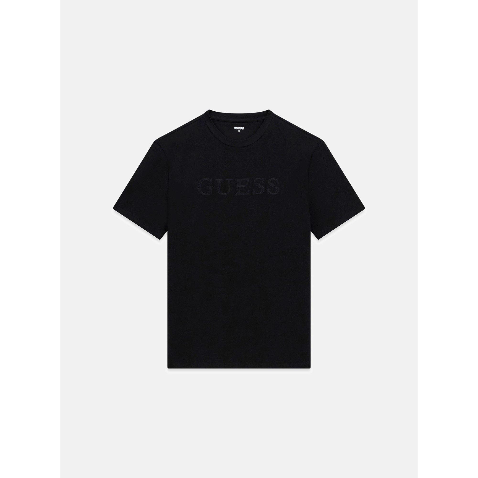 Jet Black - Guess - Men's Prat Cn Short Sleeve T-Shirt
