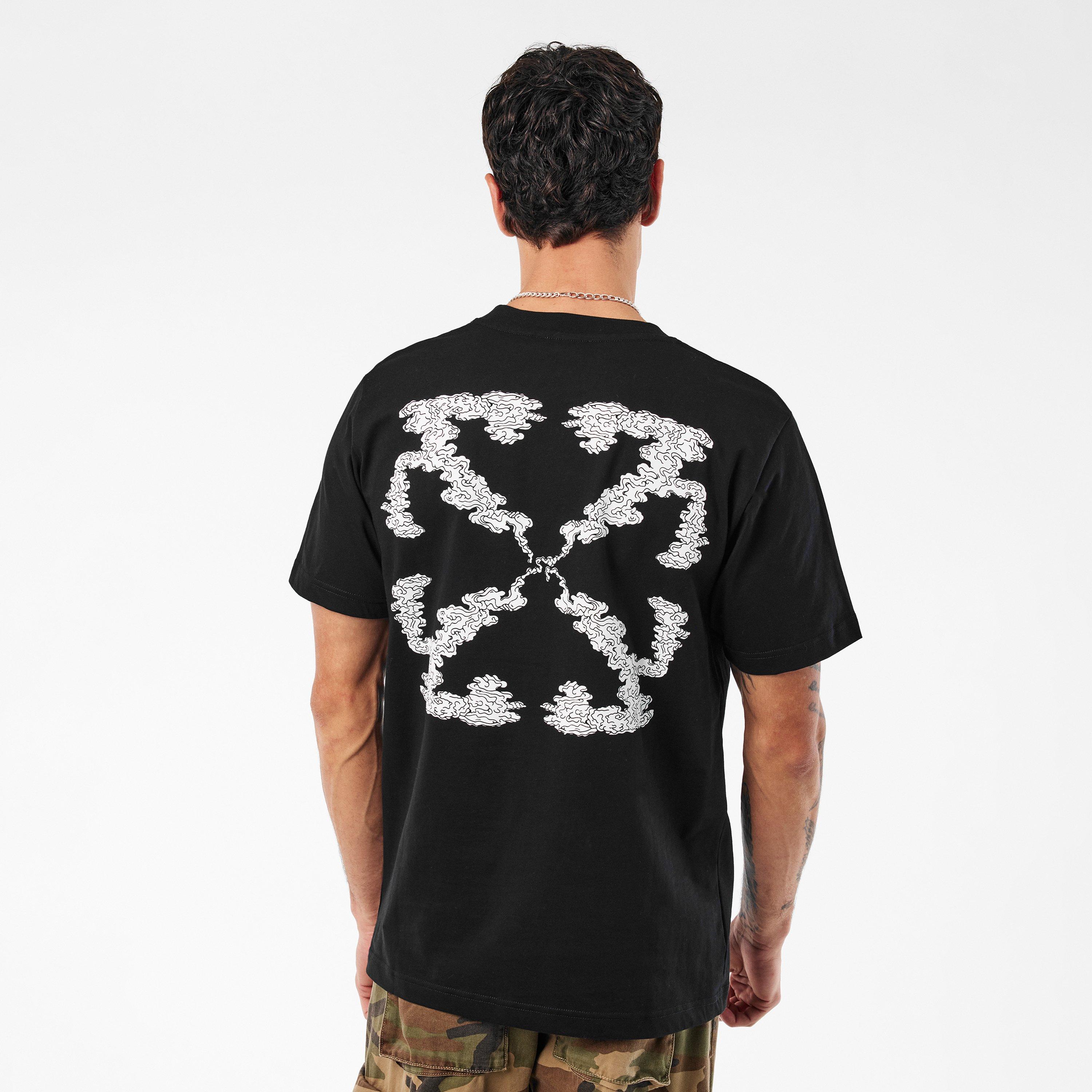 Black-White - Off White - Cloud Arrow Regular Fit T-Shirt - 4