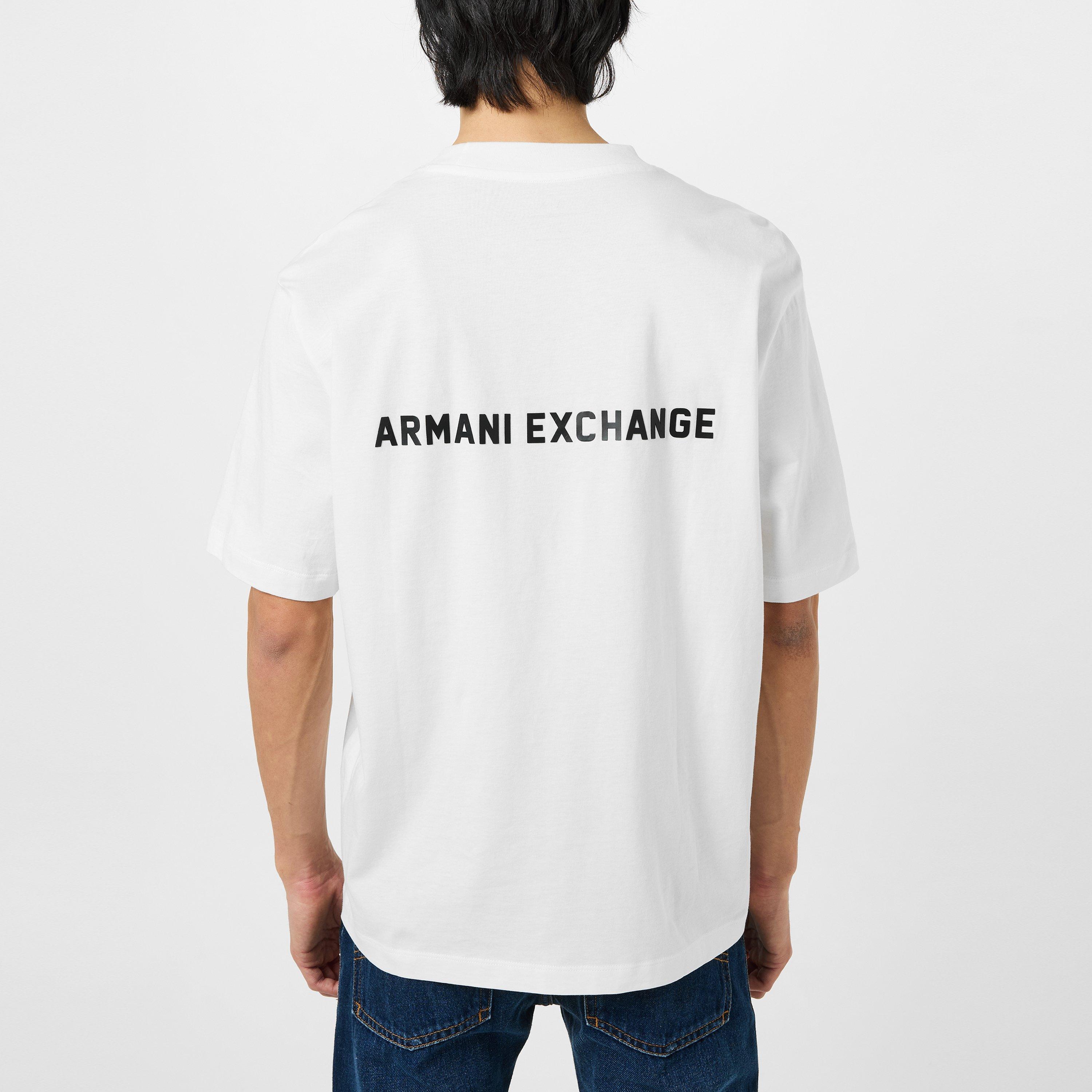 Off White - Armani Exchange - Men's Oversized T-Shirt - 4
