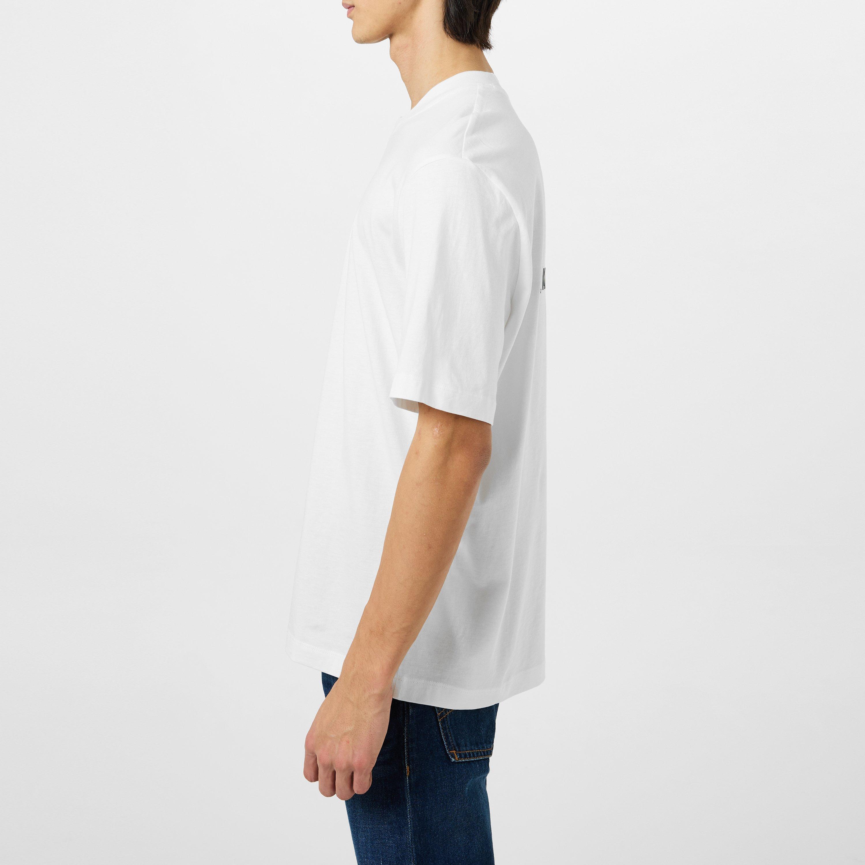 Off White - Armani Exchange - Men's Oversized T-Shirt - 5