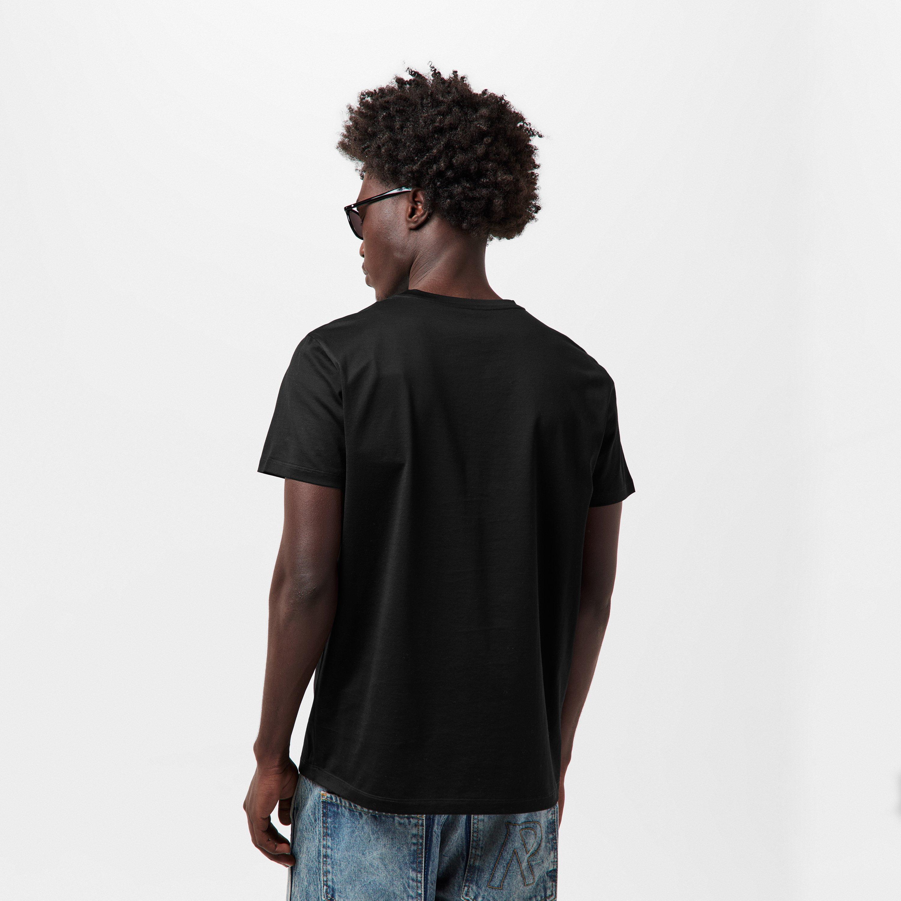 Black - Moncler - Double Logo T-Shirt - 4