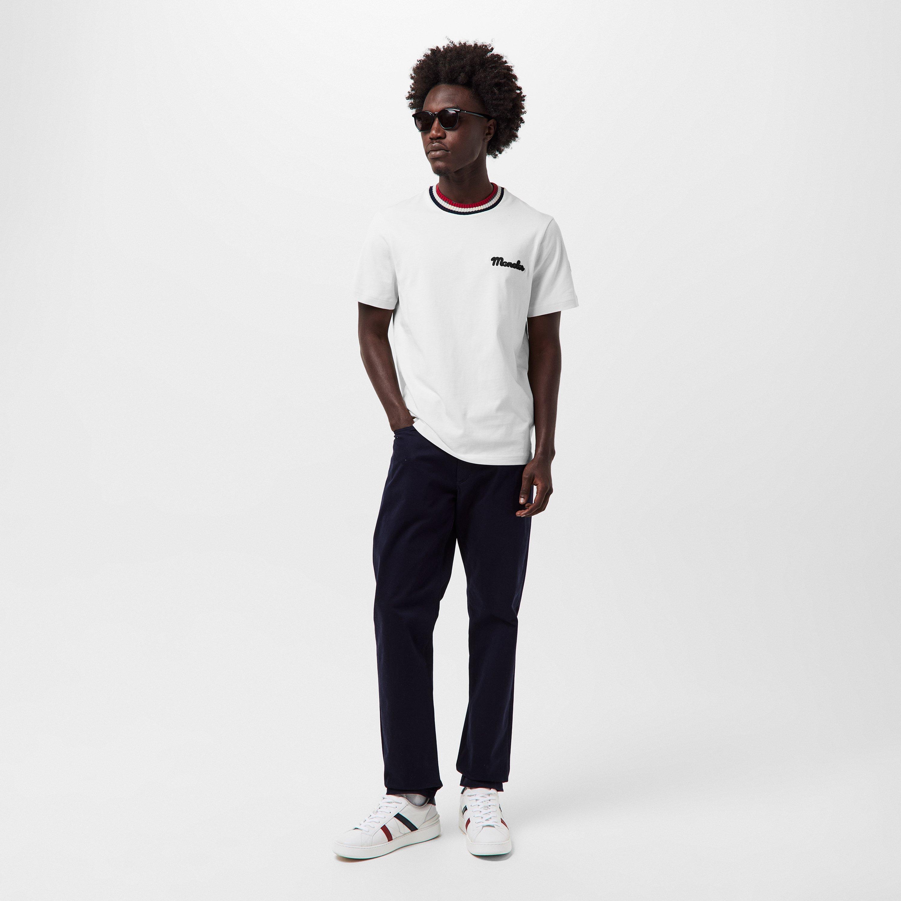 White 034 - Moncler - Men's Regular Fit T-Shirt - 6