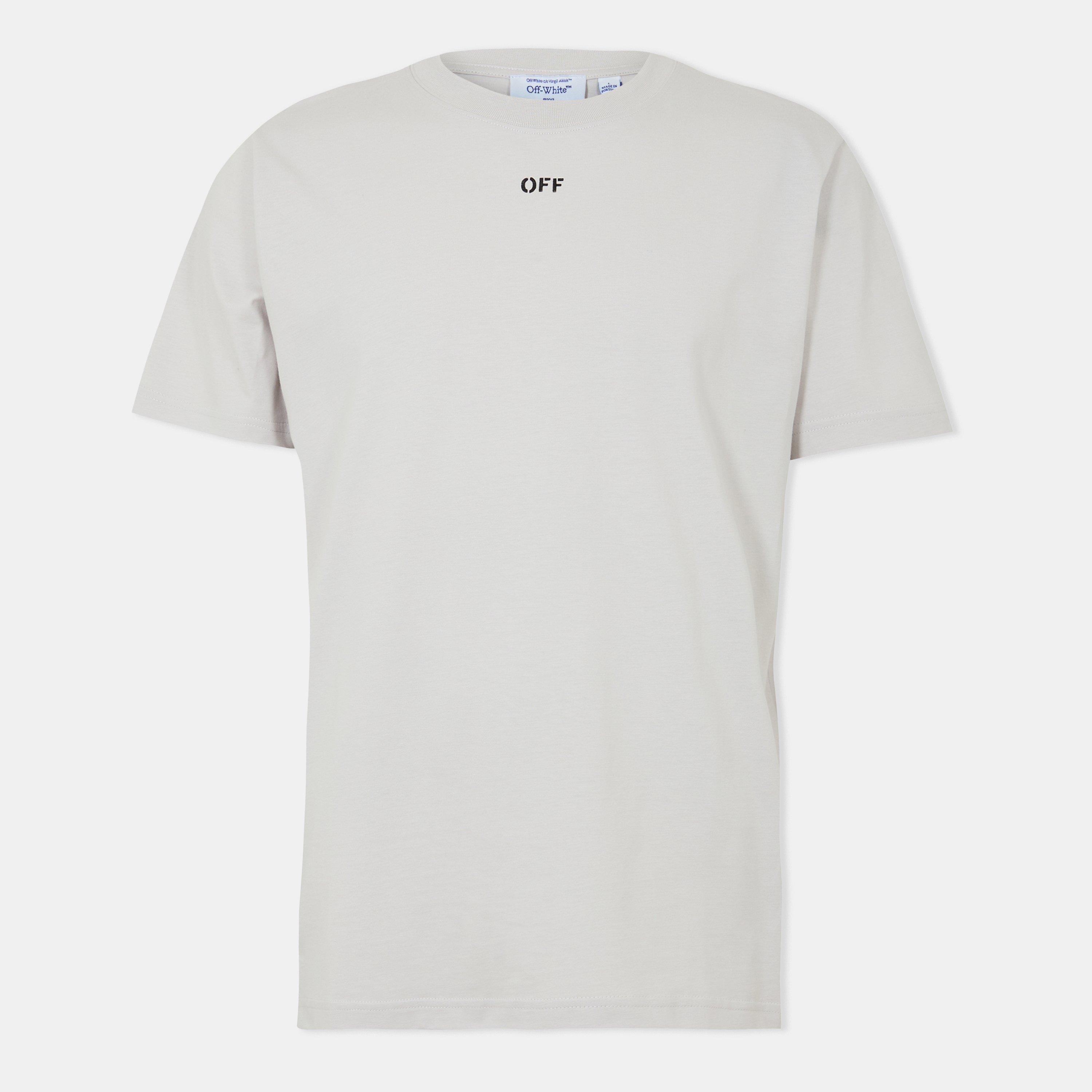 Stone/Black - Off White - Men's Stamp T-Shirt - 1