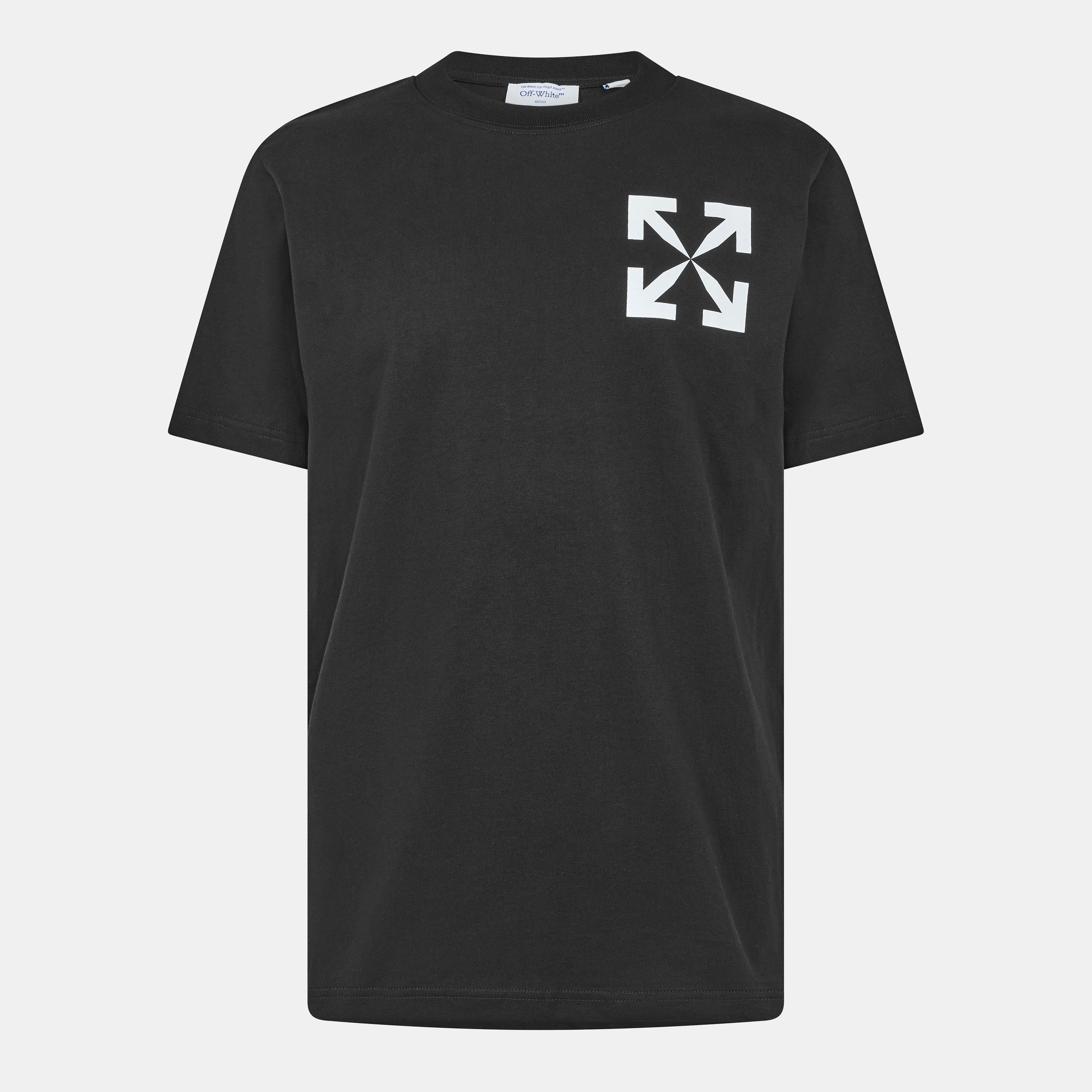 Off White Men's - Single Arrow T-Shirt - Black-White - M
