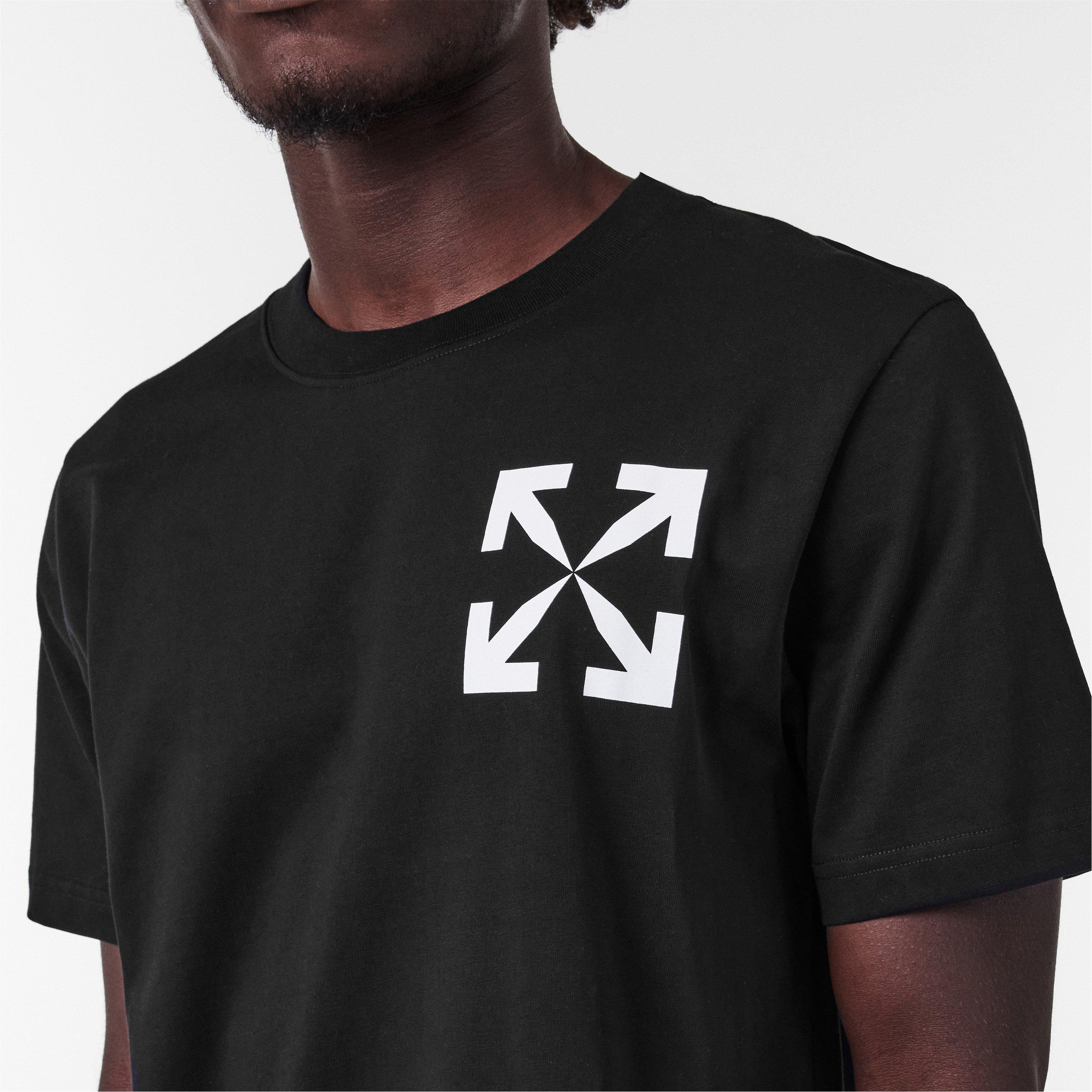 Black-White - Off White - Single Arrow Regular Fit T-Shirt - 5