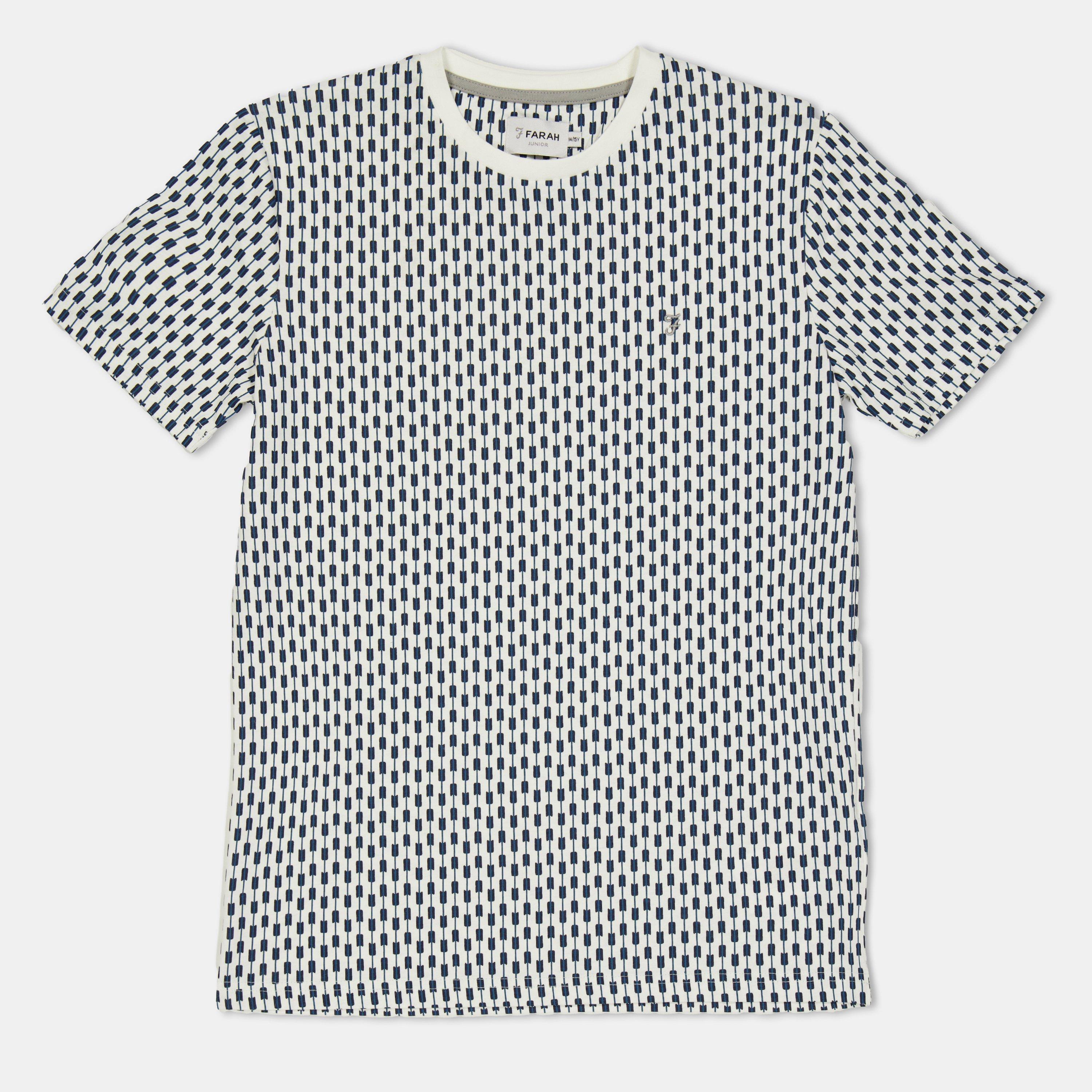 Off White - Farah - Unisex Kids' Micro Geo Print Short Sleeve T-Shirt - 1