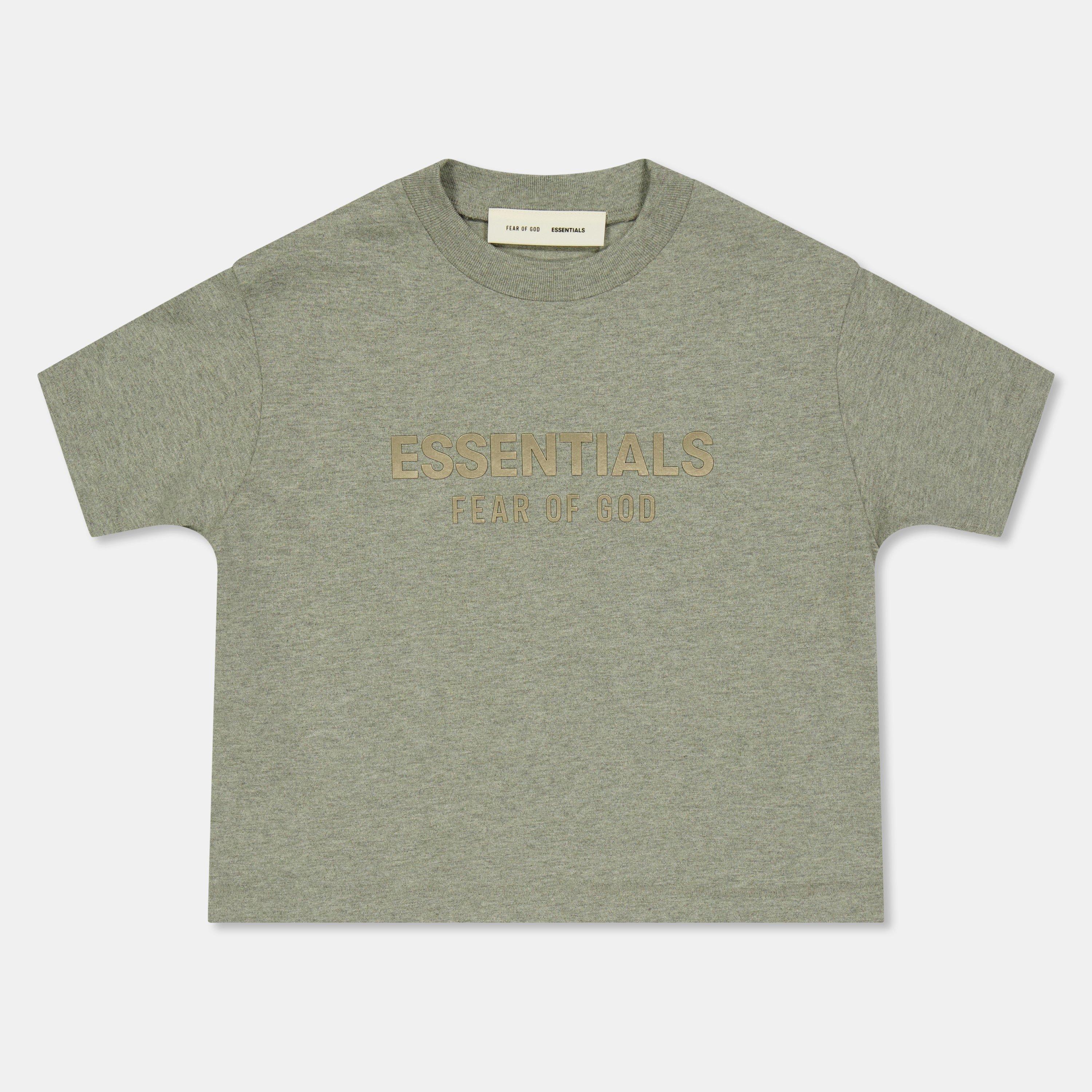 Concret Heather - Fear Of God Essentials - Unisex Kids' T-Shirt - 1