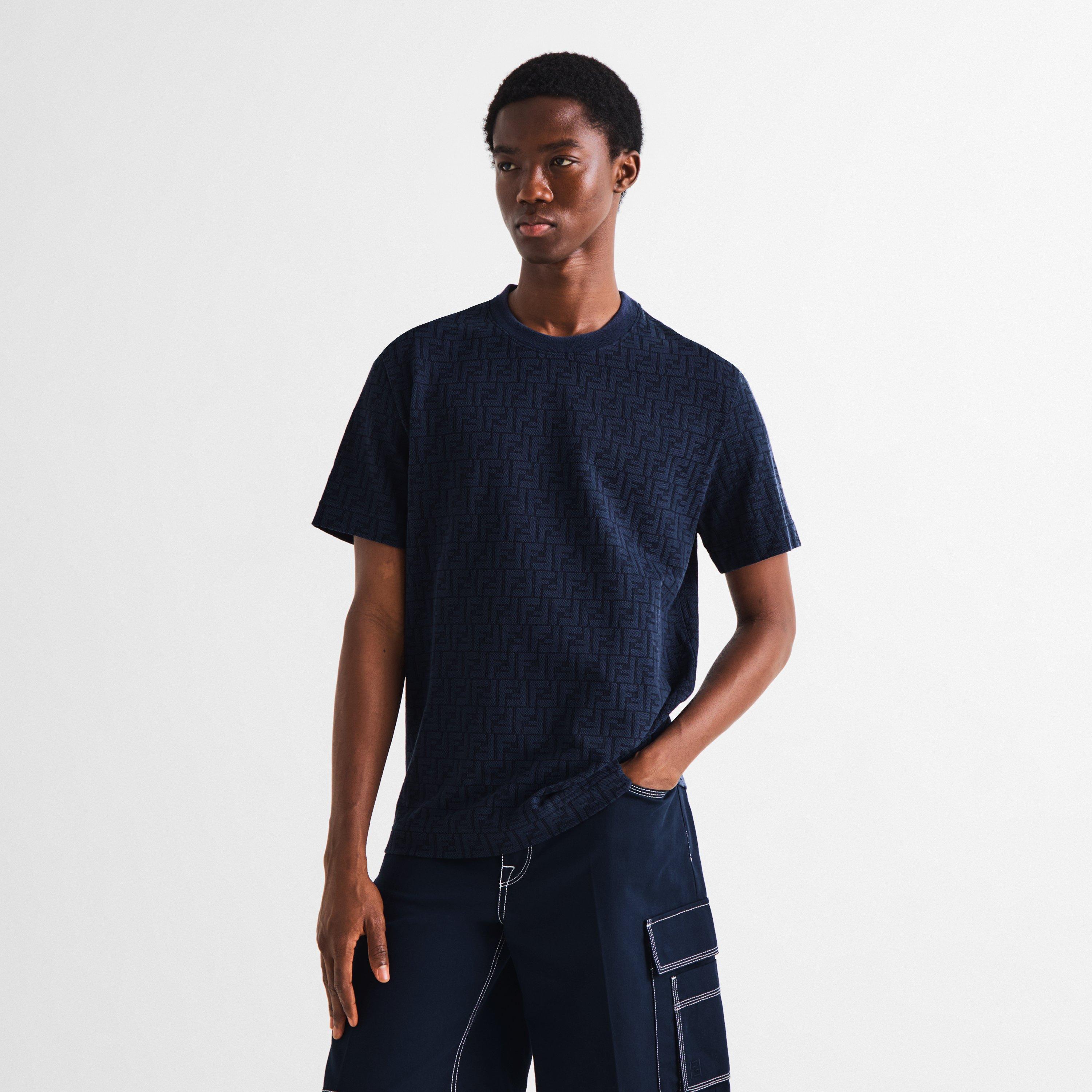 Blue - Fendi - Fendi AO FF Tee Sn63 - 3