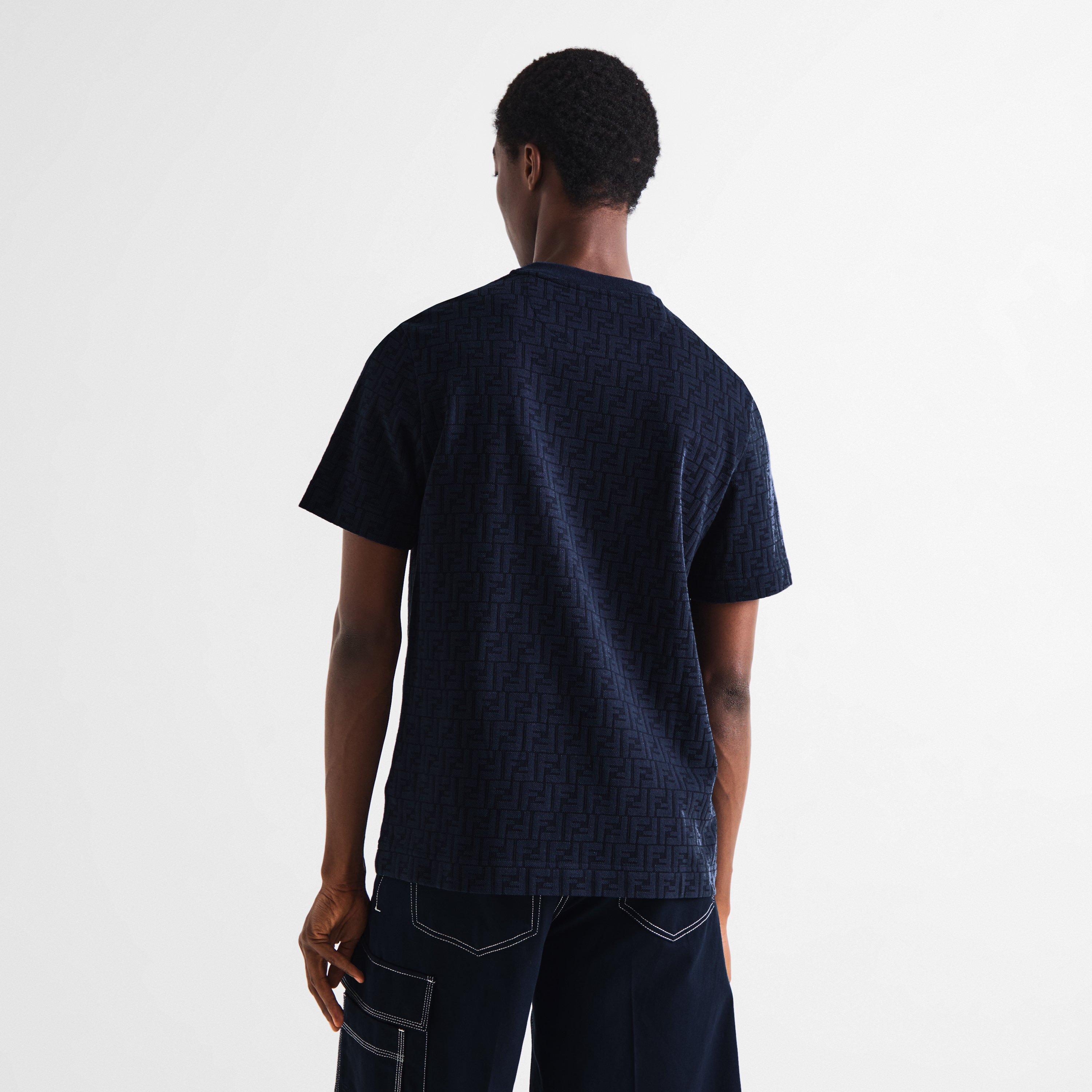 Blue - Fendi - Fendi AO FF Tee Sn63 - 4
