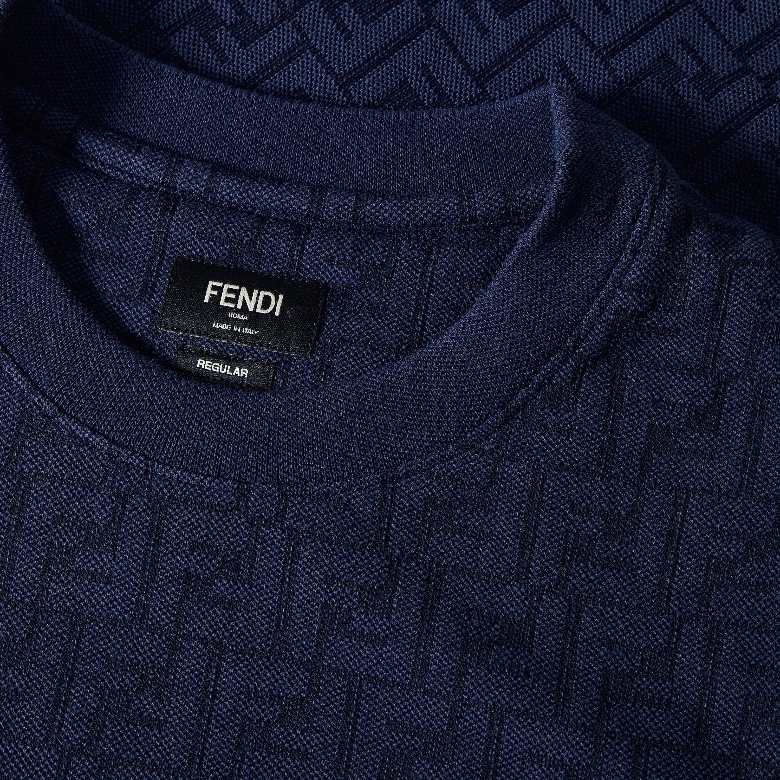 Blue - Fendi - Fendi AO FF Tee Sn63 - 3