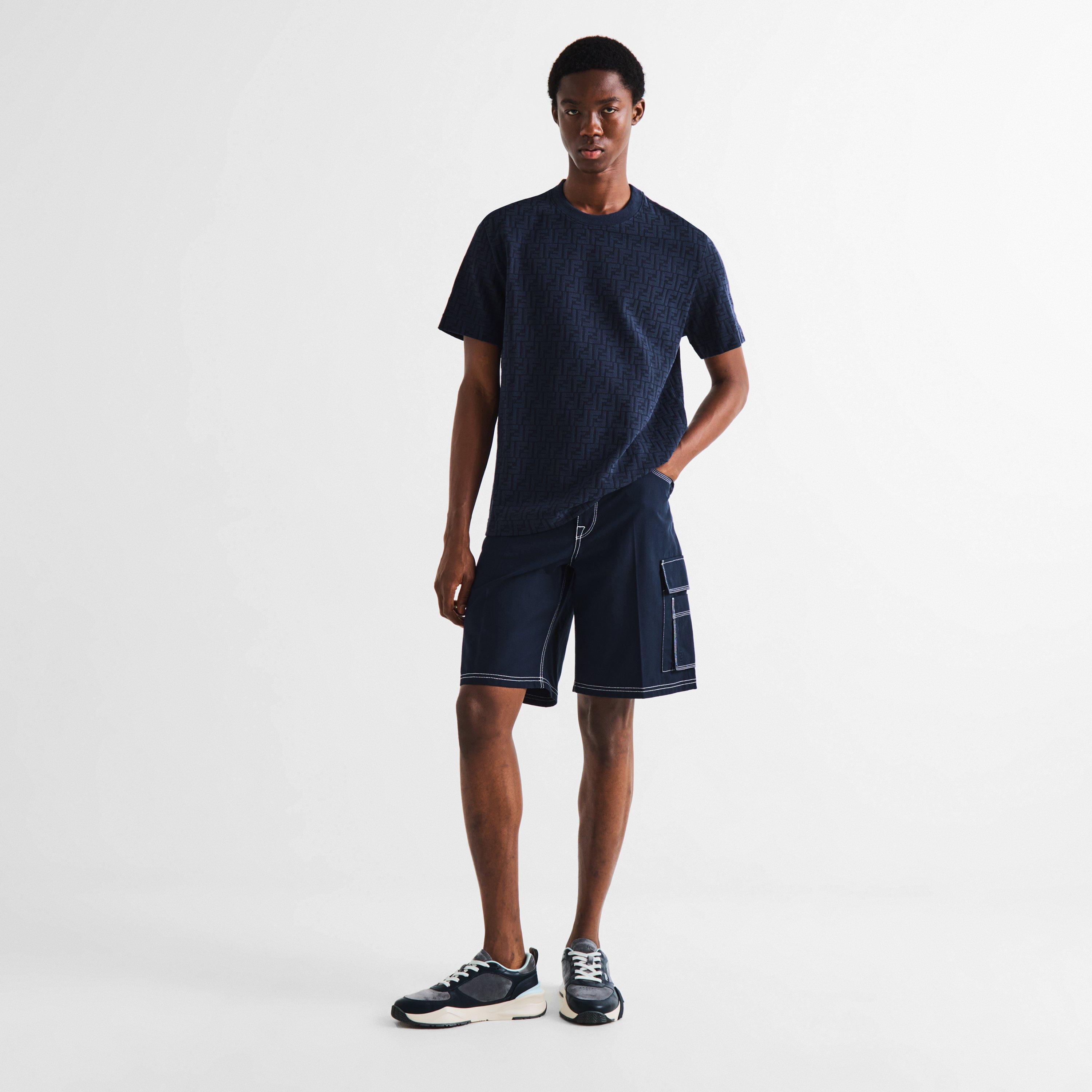 Blue - Fendi - Fendi AO FF Tee Sn63 - 6