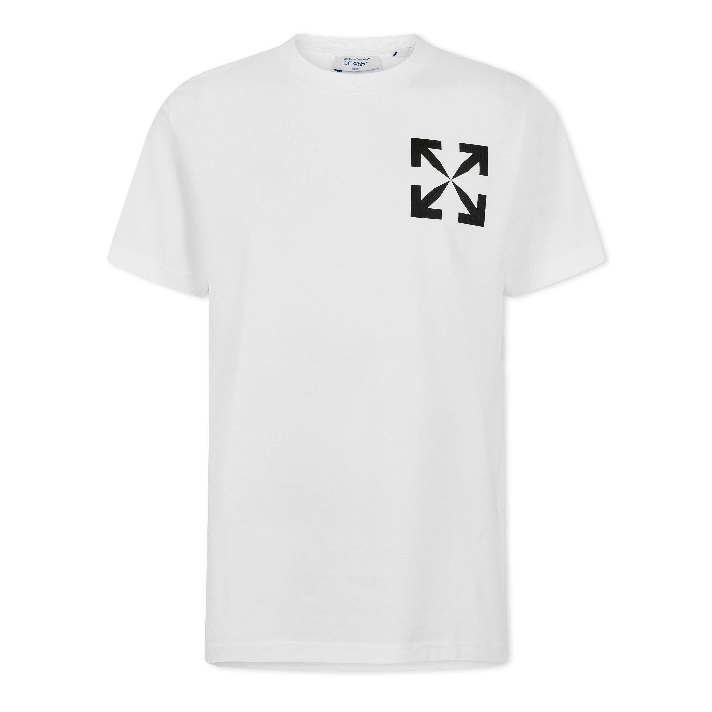 White-Black - Off White - Men's Arrow Slim T-Shirt - 1