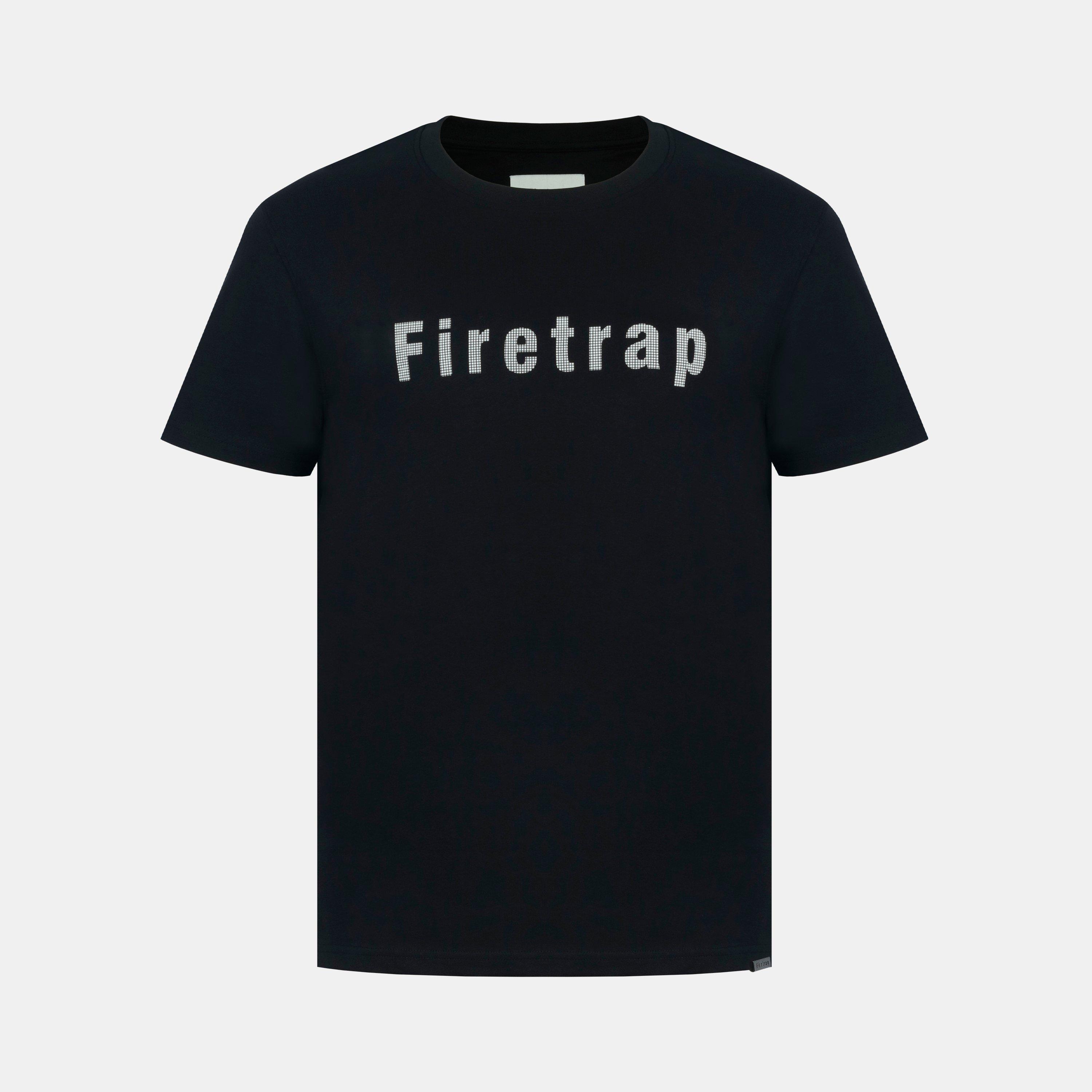 Firetrap Men's Large Logo T-Shirt - Black - 2XL