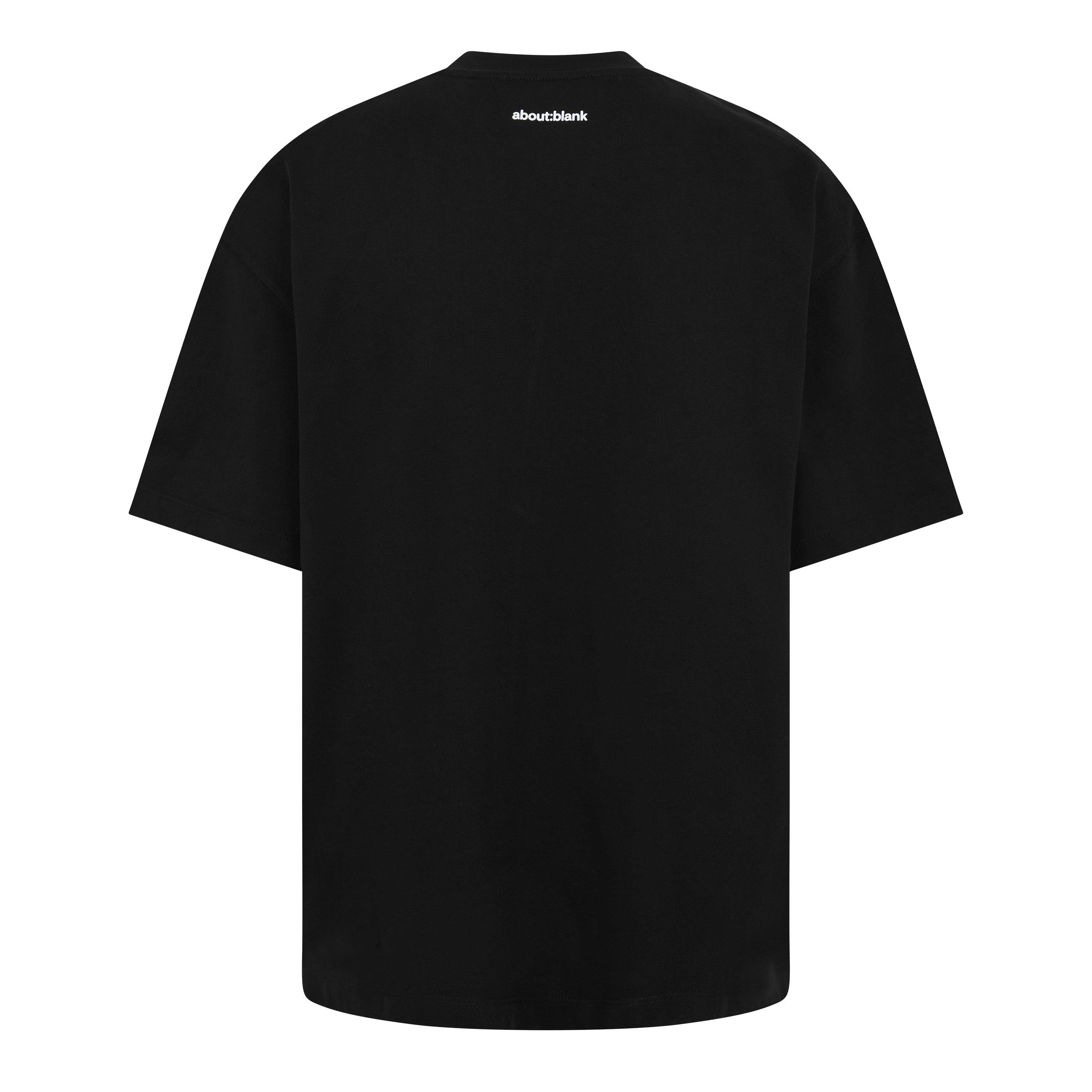 Black/Ecru - about:blank - Men's Oversized T-Shirt - 2